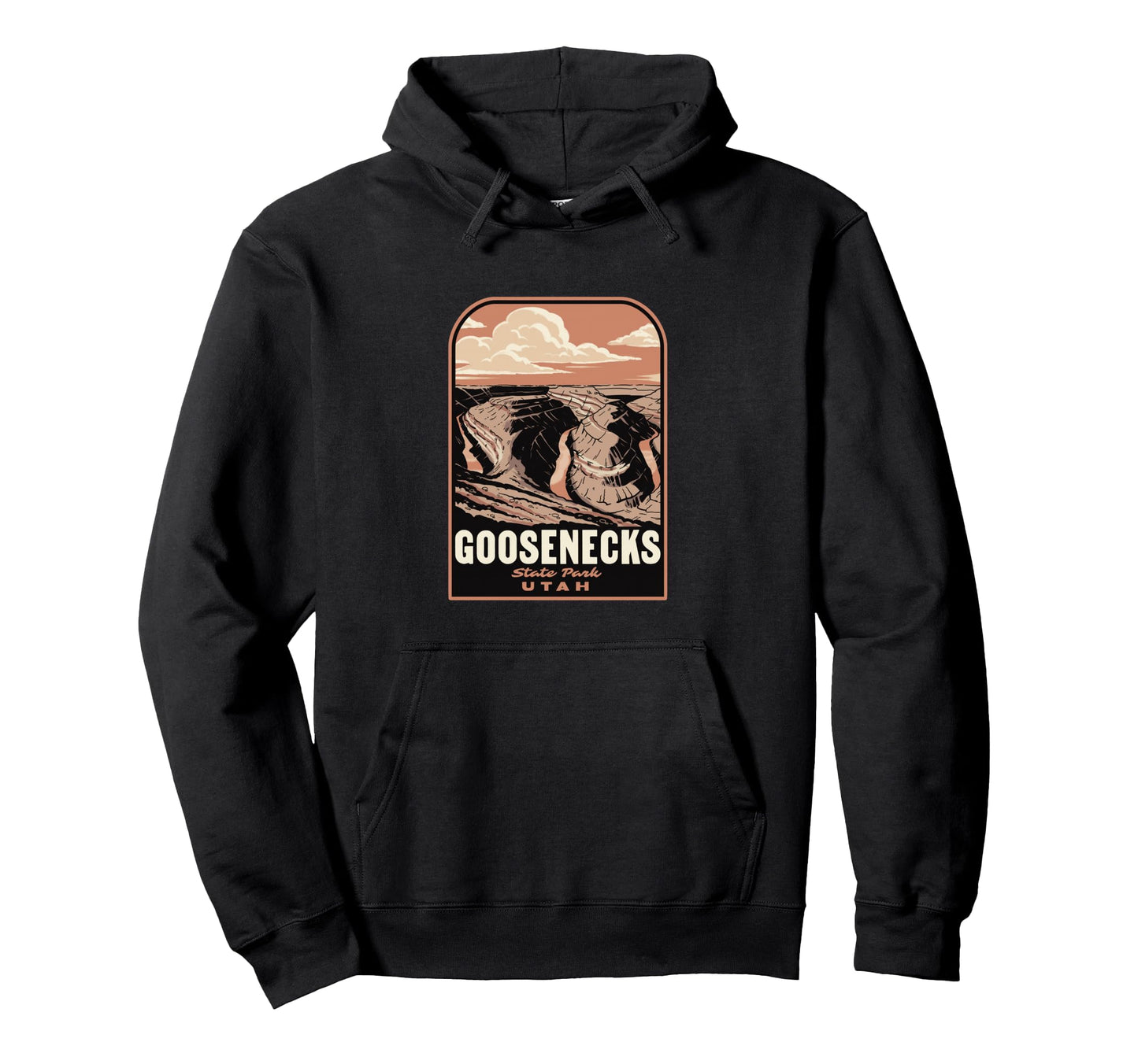 Goosenecks State Park Utah Hoodie - Minimalist Print for Adults - T-Shirt, Sweatshirt, Hoodie