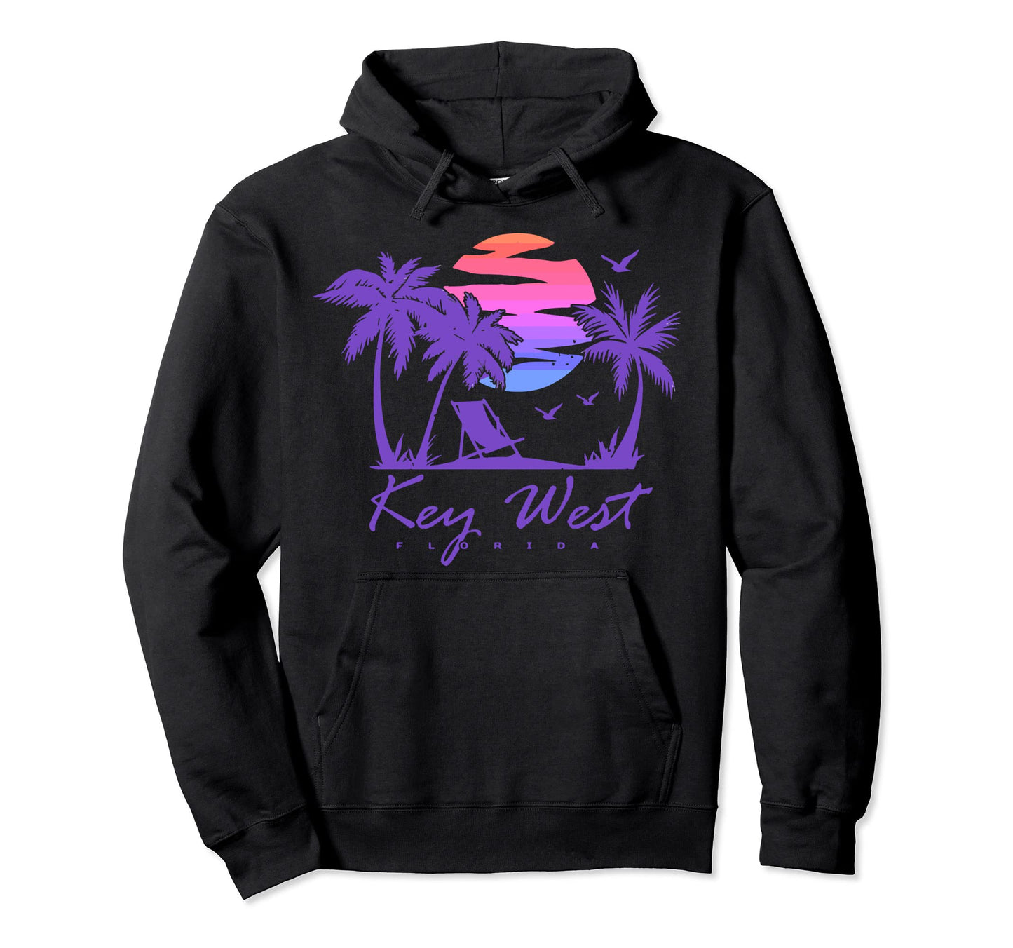 Key West Florida Spring Break Vacation Hoodie - Minimalist Print Men Women - T-Shirt, Sweatshirt, Hoodie