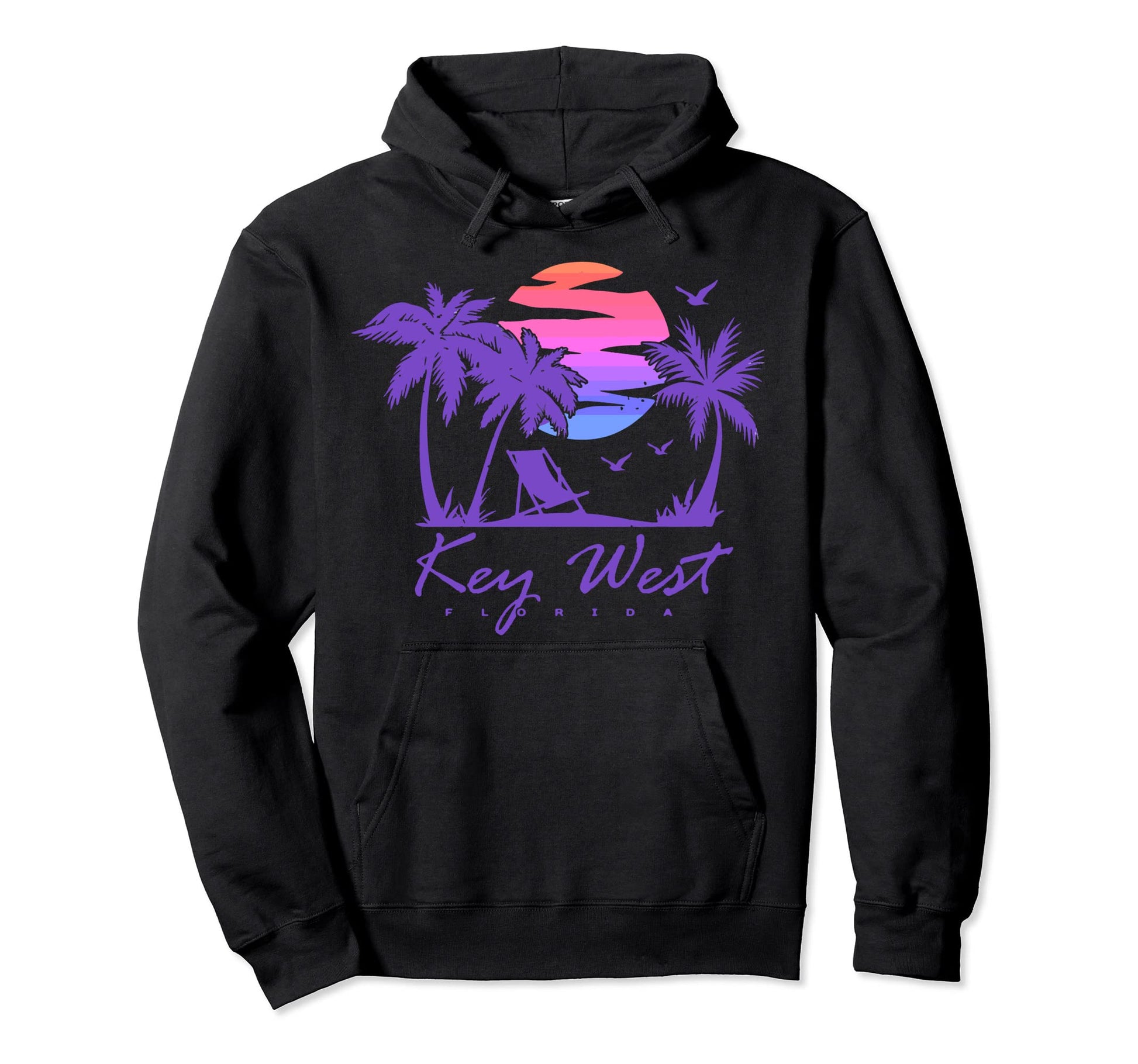 Key West Florida Spring Break Vacation Hoodie - Minimalist Print Men Women - T-Shirt, Sweatshirt, Hoodie