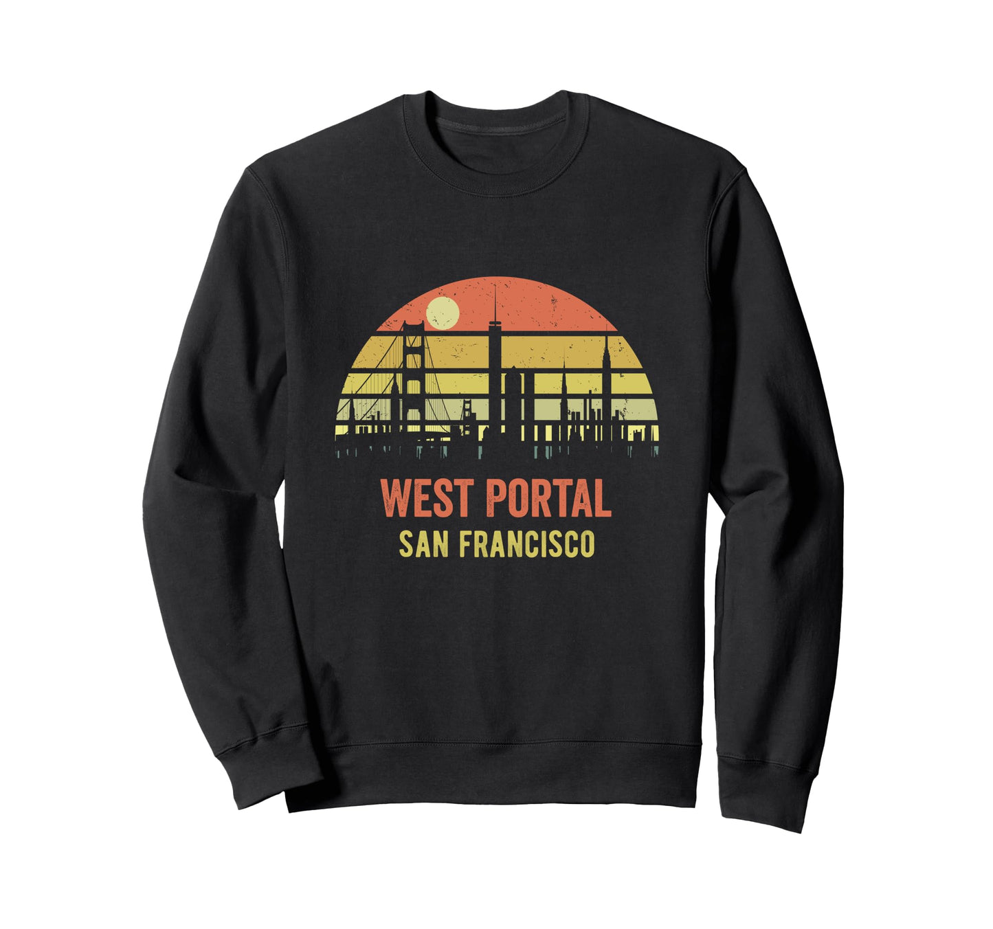 West Portal San Francisco Sweatshirt - Custom Art Print Men Women - T-Shirt, Sweatshirt, Hoodie