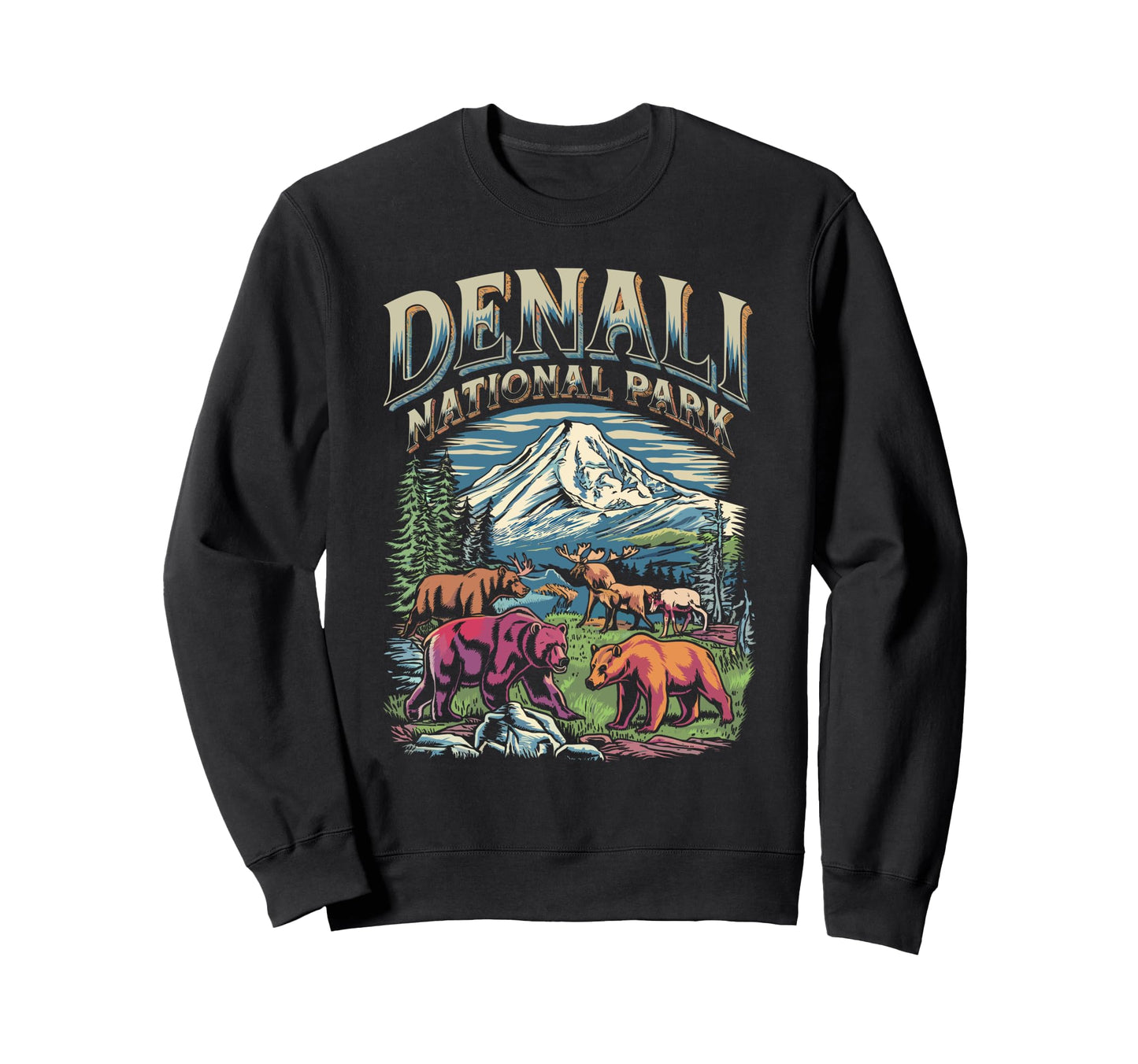 Denali National Park Sweatshirt - Aesthetic Graphic for Adults - T-Shirt, Sweatshirt, Hoodie