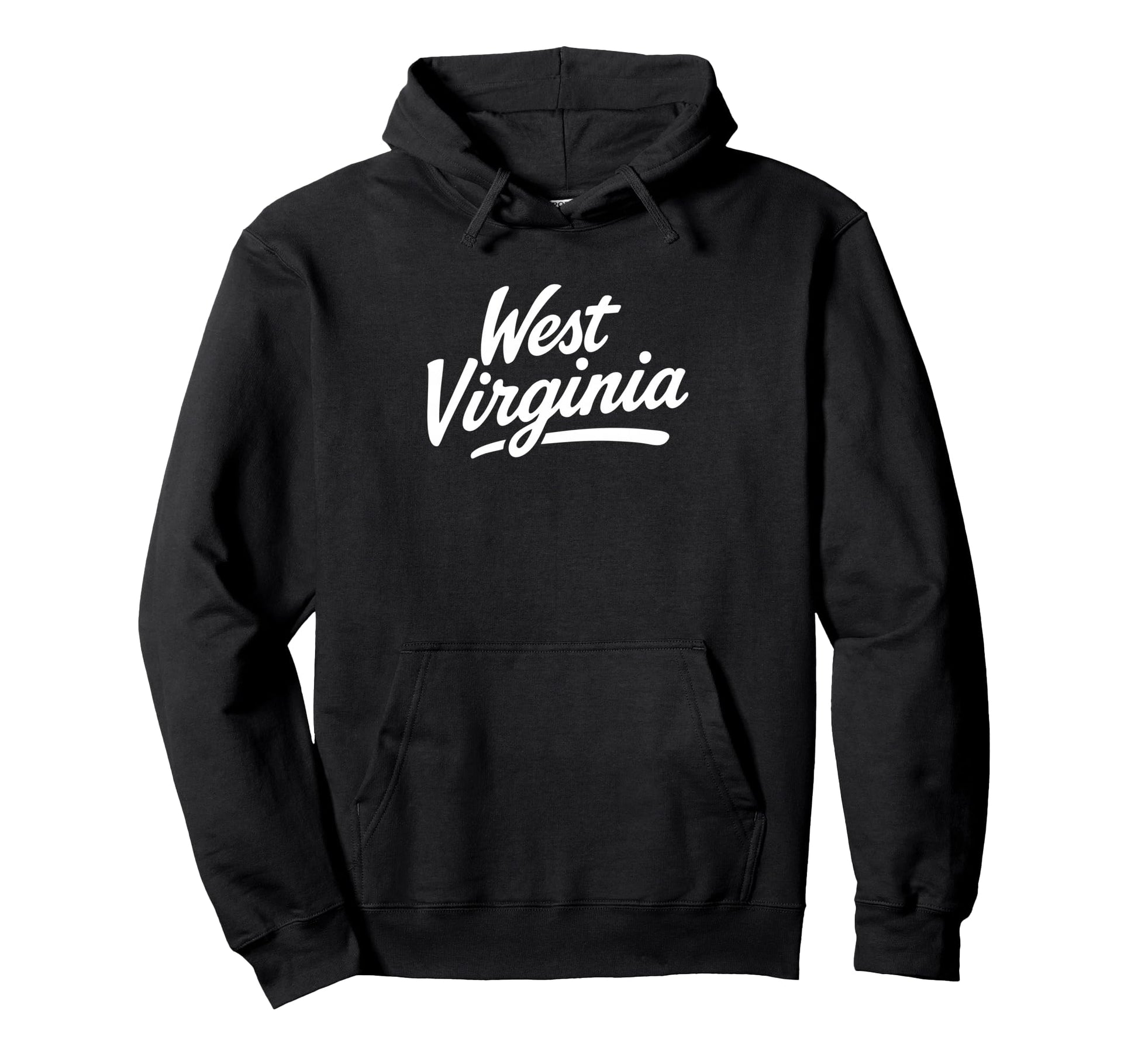 West Virginia Script Hoodie - Novelty Apparel for Adults - T-Shirt, Sweatshirt, Hoodie