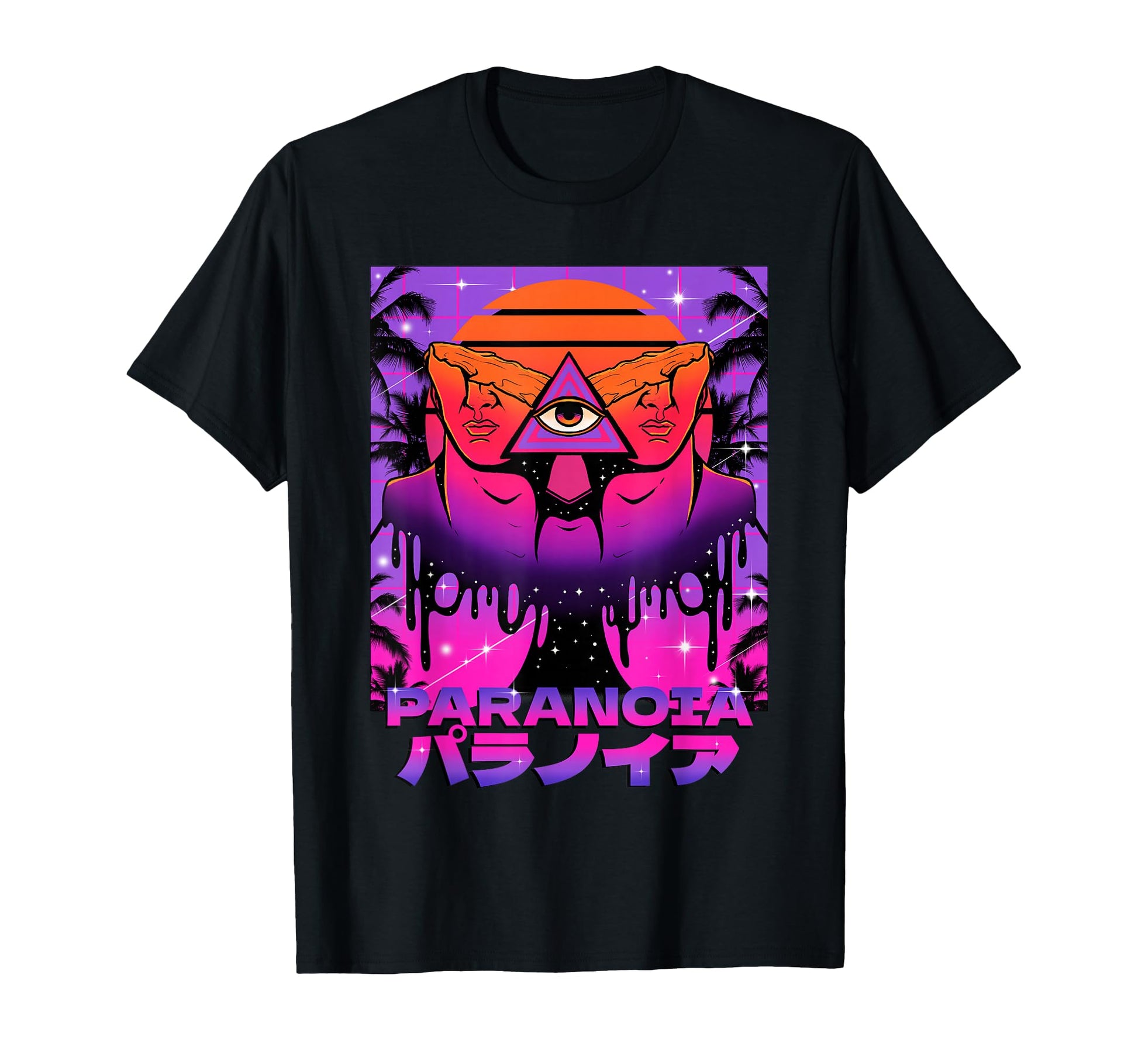 Vaporwave Aesthetic Paranoia Paranoid T-Shirt - Novelty Apparel for Adults - T-Shirt, Sweatshirt, Hoodie