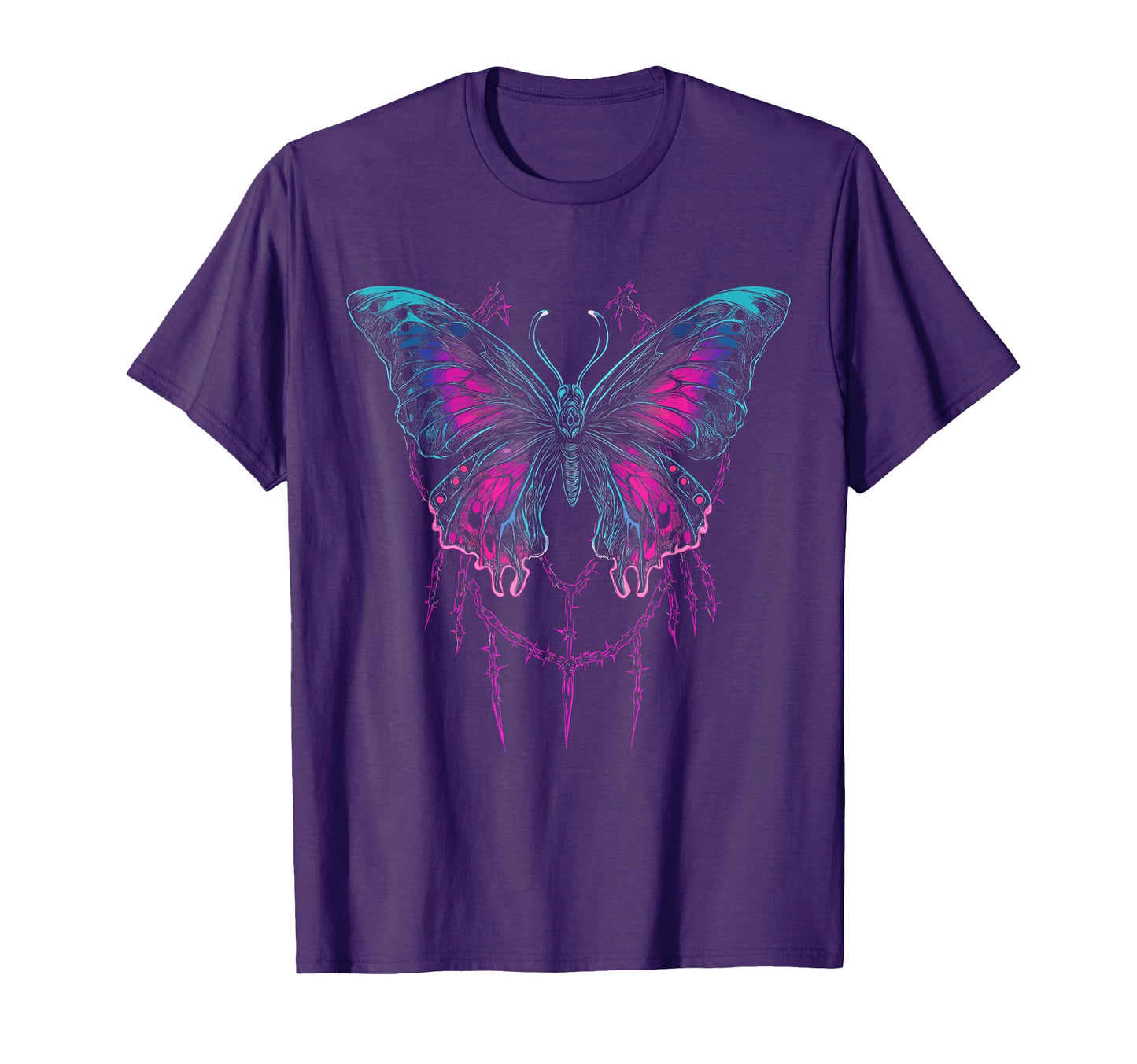 Y2K Butterfly Gothic Grunge T-Shirt - Custom Art Print for Adults - T-Shirt, Sweatshirt, Hoodie