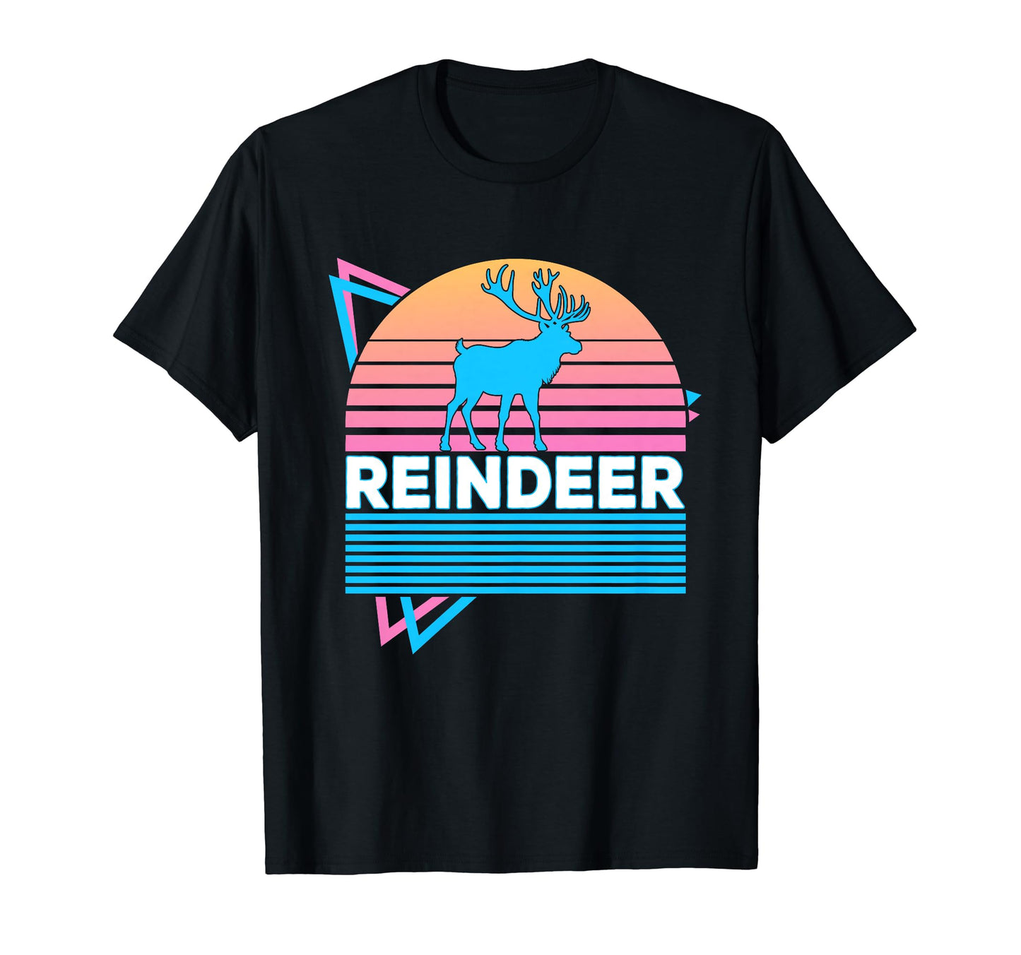 Reindeer Vaporwave Aesthetic T-Shirt - Minimalist Print Unisex - T-Shirt, Sweatshirt, Hoodie