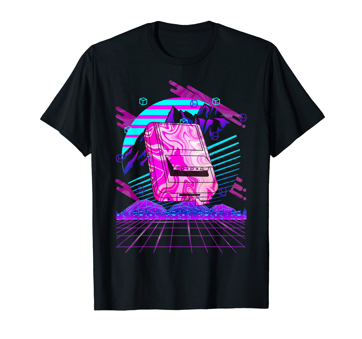 Cassette Music Player Vaporwave T-Shirt - Graphic Print for Adults - T-Shirt, Sweatshirt, Hoodie