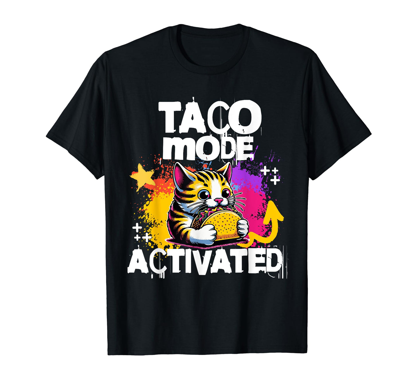 Funny 90S Grunge Gamer Cat Taco T-Shirt - Unique Graphic Men Women - T-Shirt, Sweatshirt, Hoodie