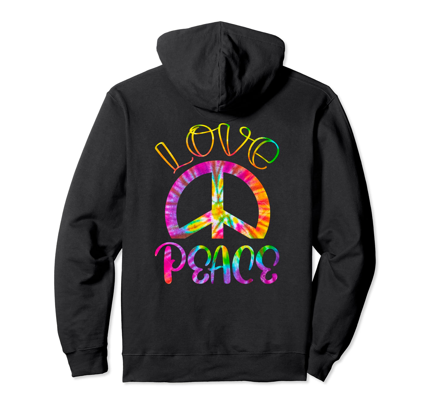 Love Peace Colorful Peace Symbol Hoodie - Trendy Graphic Men Women - T-Shirt, Sweatshirt, Hoodie