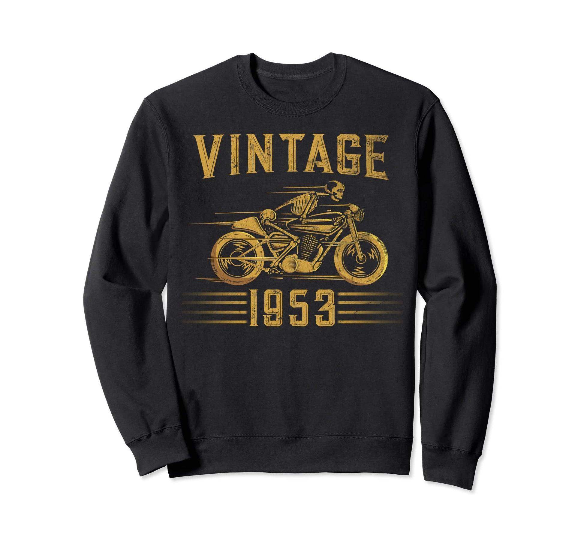 1953 Biker Motorcycle Sweatshirt - Graphic Print Unisex - T-Shirt, Sweatshirt, Hoodie