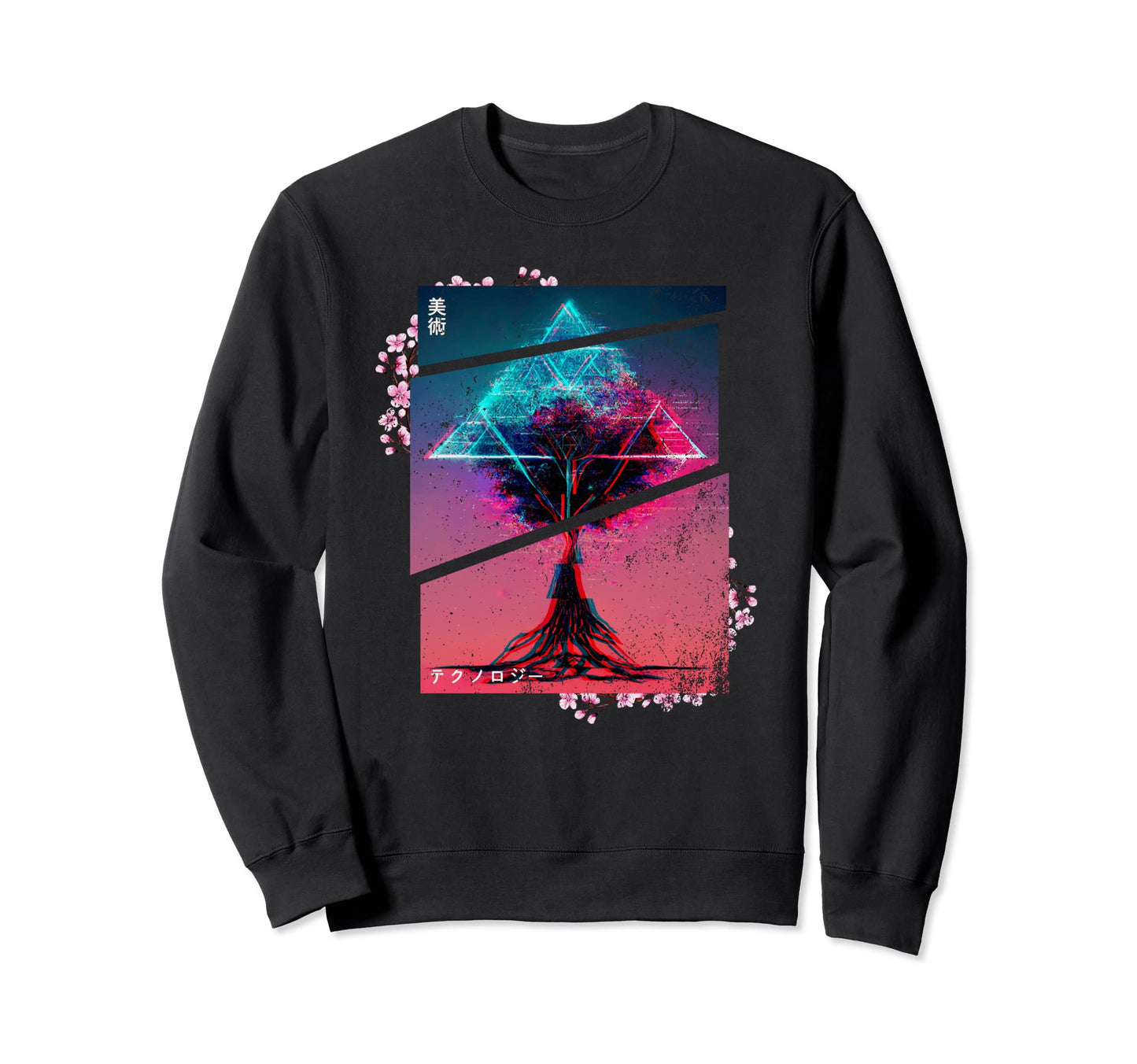 Retrowave Roots Tree Indie Life And Sweatshirt - Trendy Graphic for Adults - T-Shirt, Sweatshirt, Hoodie