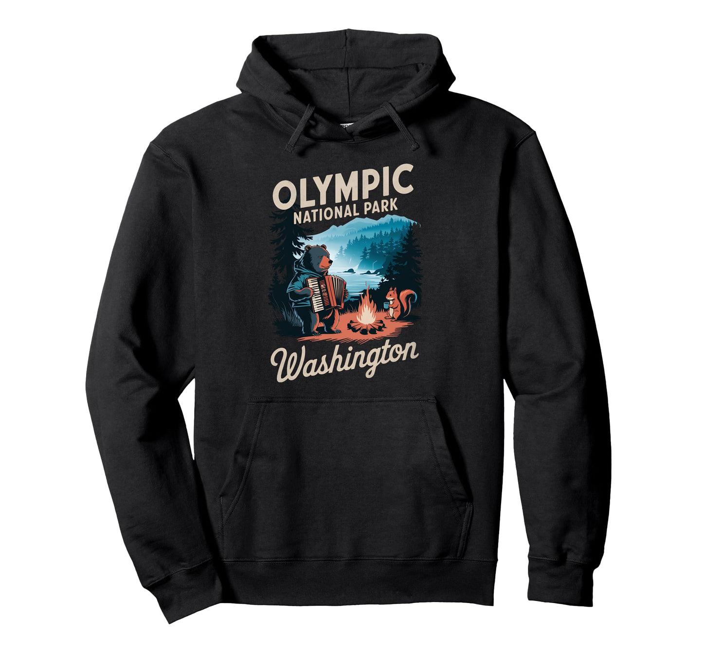 Explore Wilderness Olympic National Hoodie - Minimalist Print for Adults - T-Shirt, Sweatshirt, Hoodie