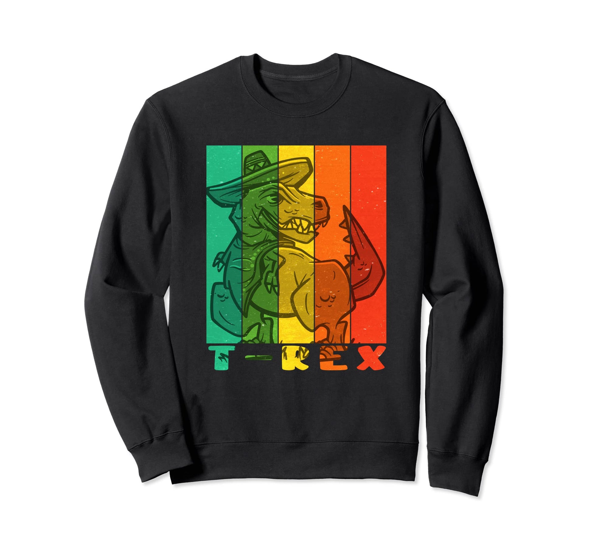 T Rex Dinosaur Trex Dino Western Sweatshirt - Casual Everyday Wear Unisex - T-Shirt, Sweatshirt, Hoodie