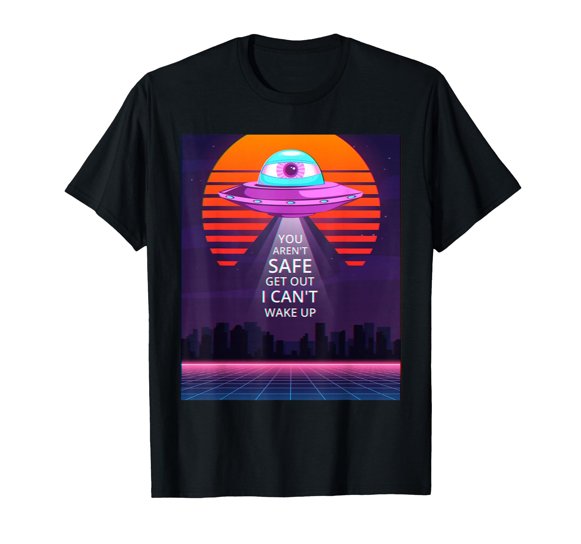 Weirdcore Aesthetic Ufo Eyeball Alien T-Shirt - Fun Novelty Design Unisex - T-Shirt, Sweatshirt, Hoodie