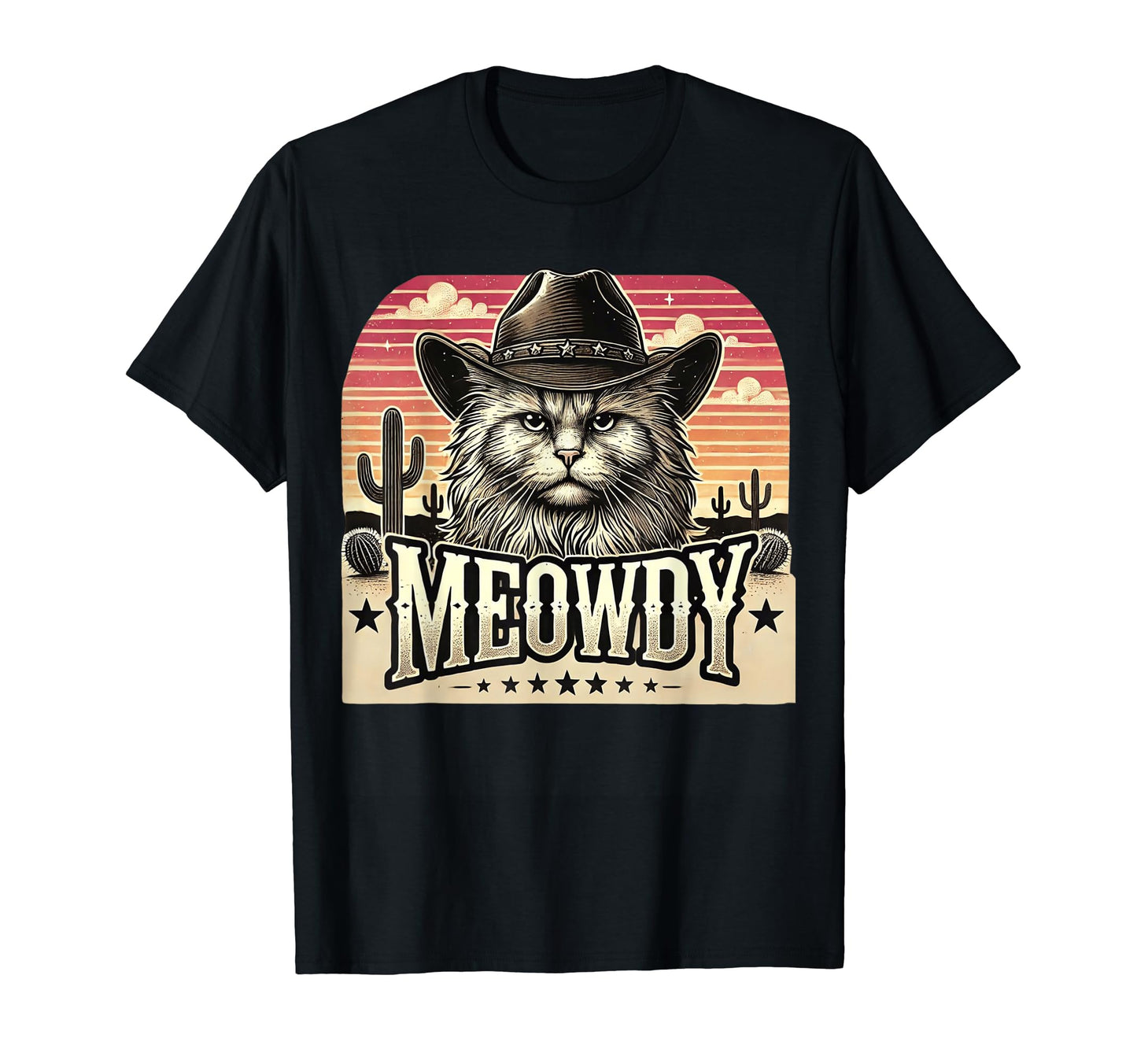Meowdy Cat Funny Texas Cat Country T-Shirt - Aesthetic Graphic for Adults - T-Shirt, Sweatshirt, Hoodie