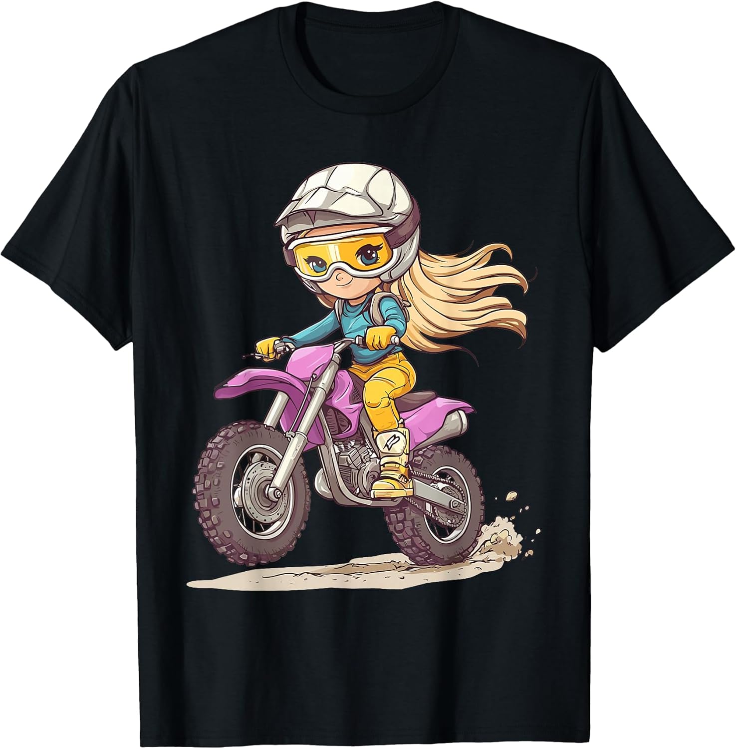 Motocross and Dirt bike for Girls - Adult & Kids T-Shirts, Sweatshirts & Hoodies apparel design preview 1