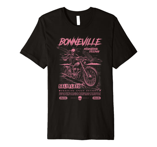 Bonneville Salt Flats Motorcycle T-Shirt - Fun Novelty Design for Adults - T-Shirt, Sweatshirt, Hoodie