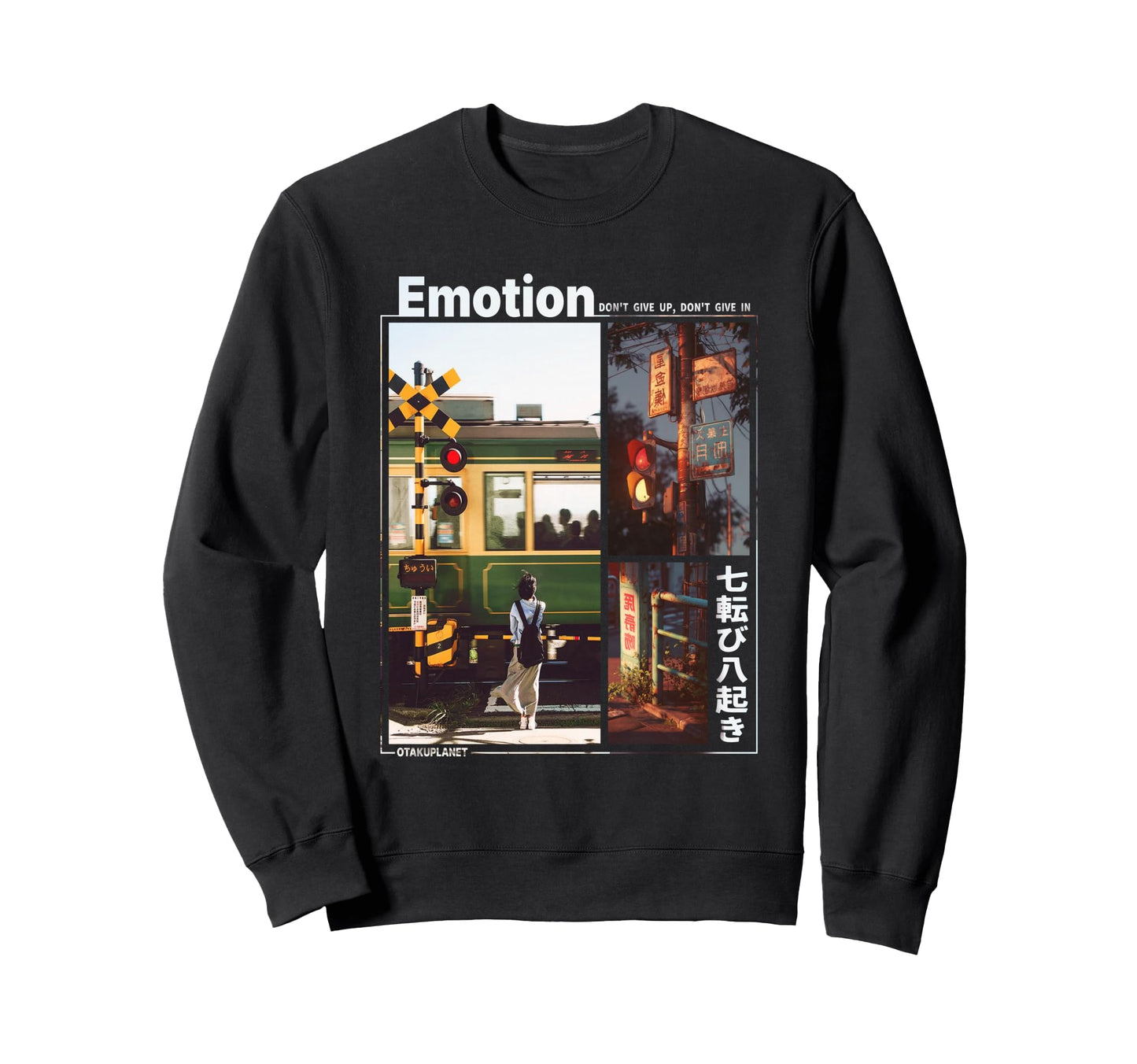 Japanese Train Aesthetic Sweatshirt - Fun Novelty Design for Adults - T-Shirt, Sweatshirt, Hoodie
