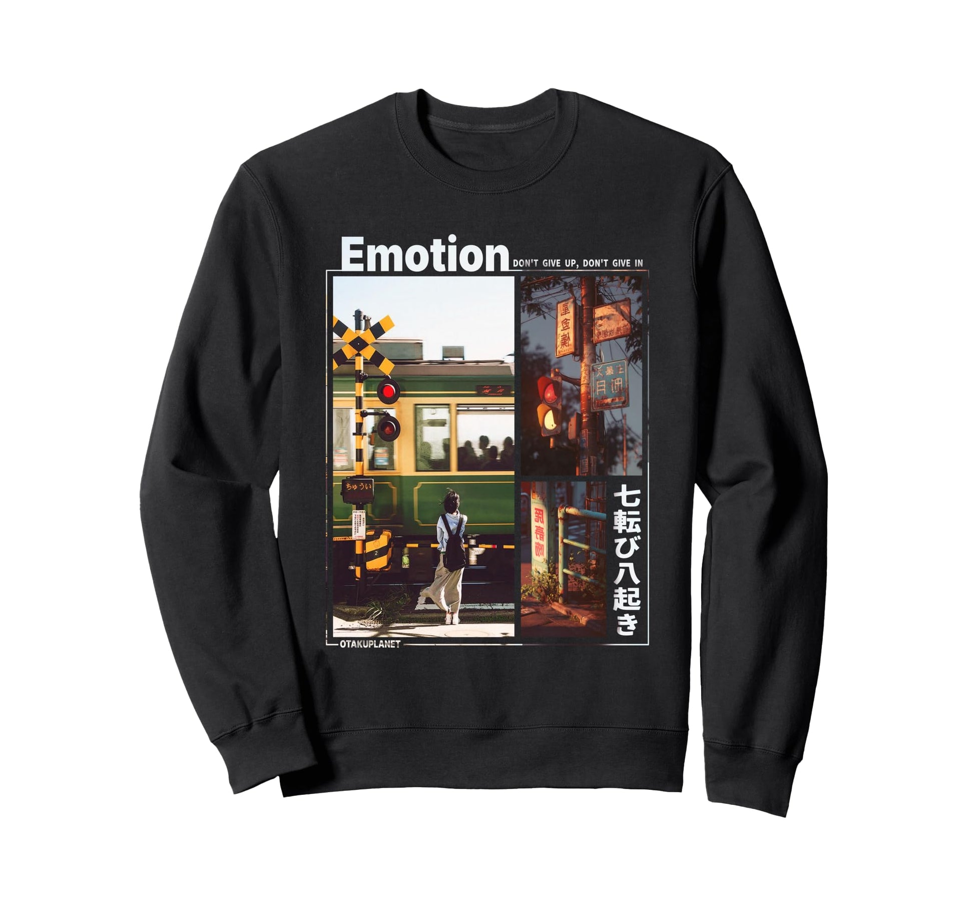 Japanese Train Aesthetic Sweatshirt - Fun Novelty Design for Adults - T-Shirt, Sweatshirt, Hoodie