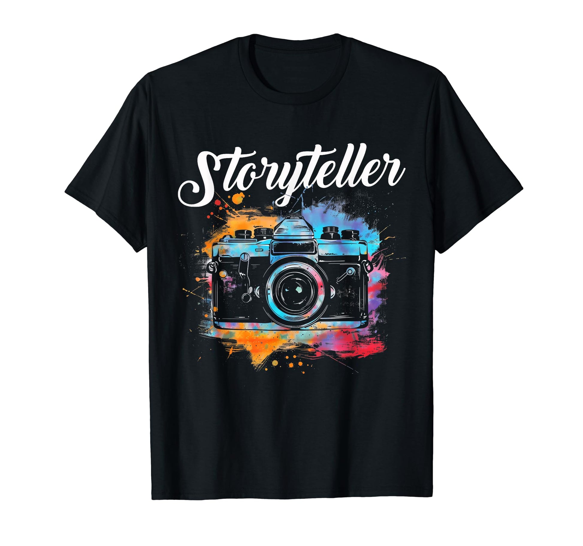 Photographer Storyteller Camera T-Shirt - Casual Everyday Wear Unisex - T-Shirt, Sweatshirt, Hoodie