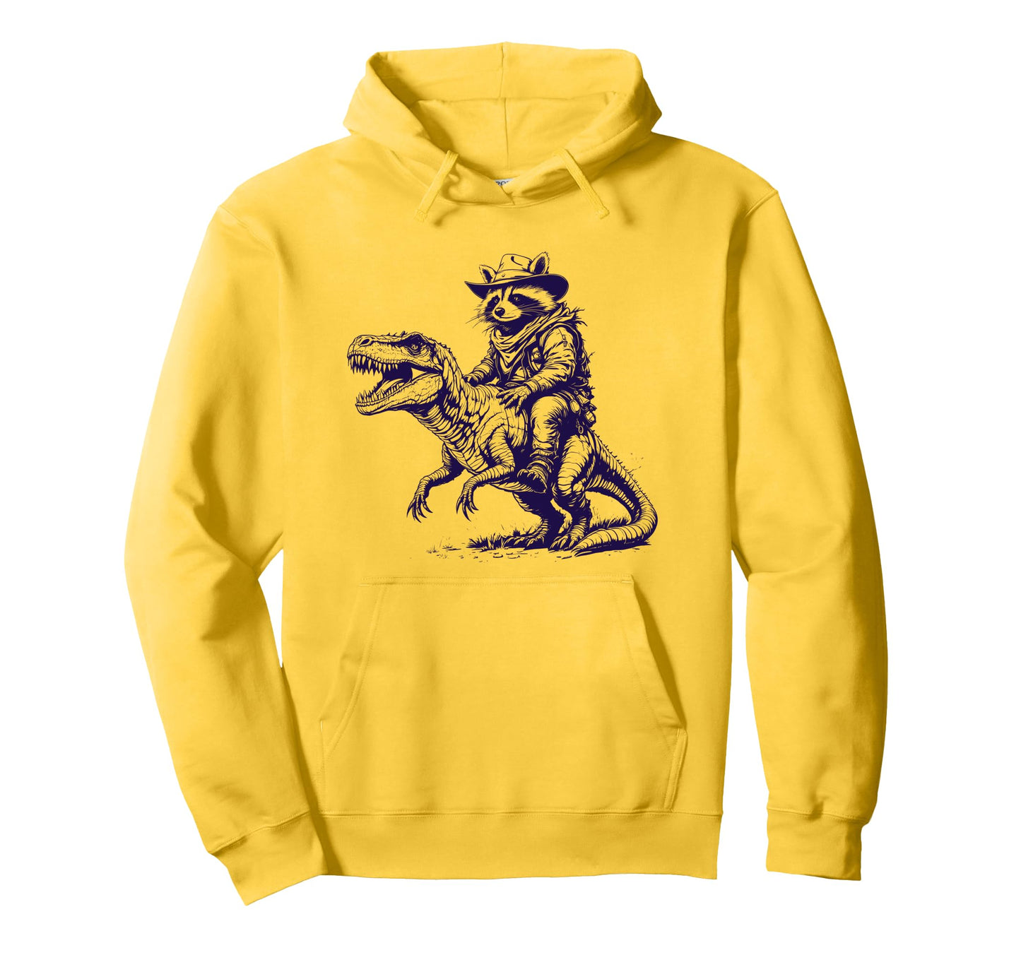 Raccoon Cowboy Cowgirl Panda Trash Western Hoodie - Novelty Apparel Unisex - T-Shirt, Sweatshirt, Hoodie