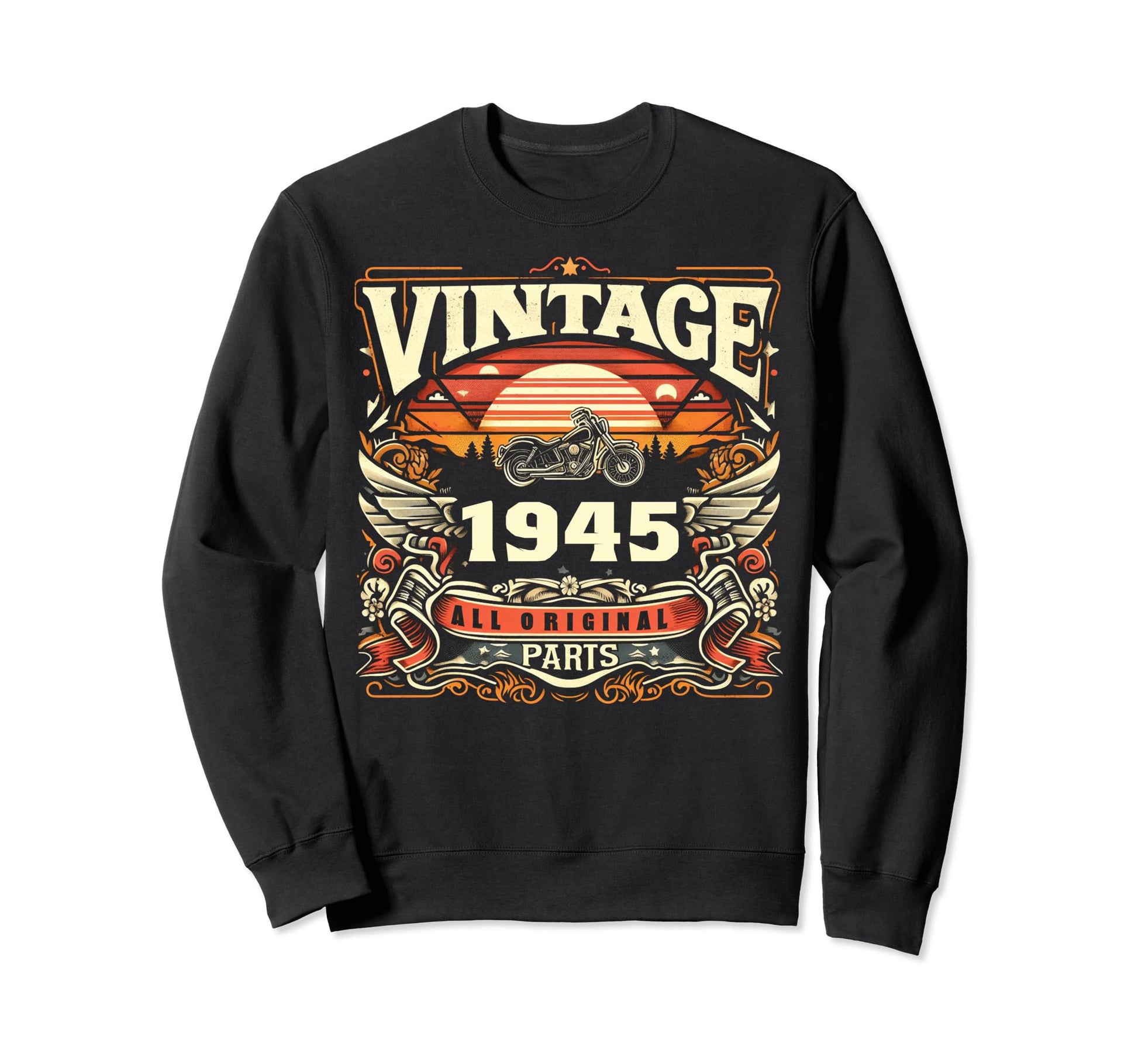 1945 Born 1945 79Th Birthday Sweatshirt - Custom Art Print Men Women - T-Shirt, Sweatshirt, Hoodie