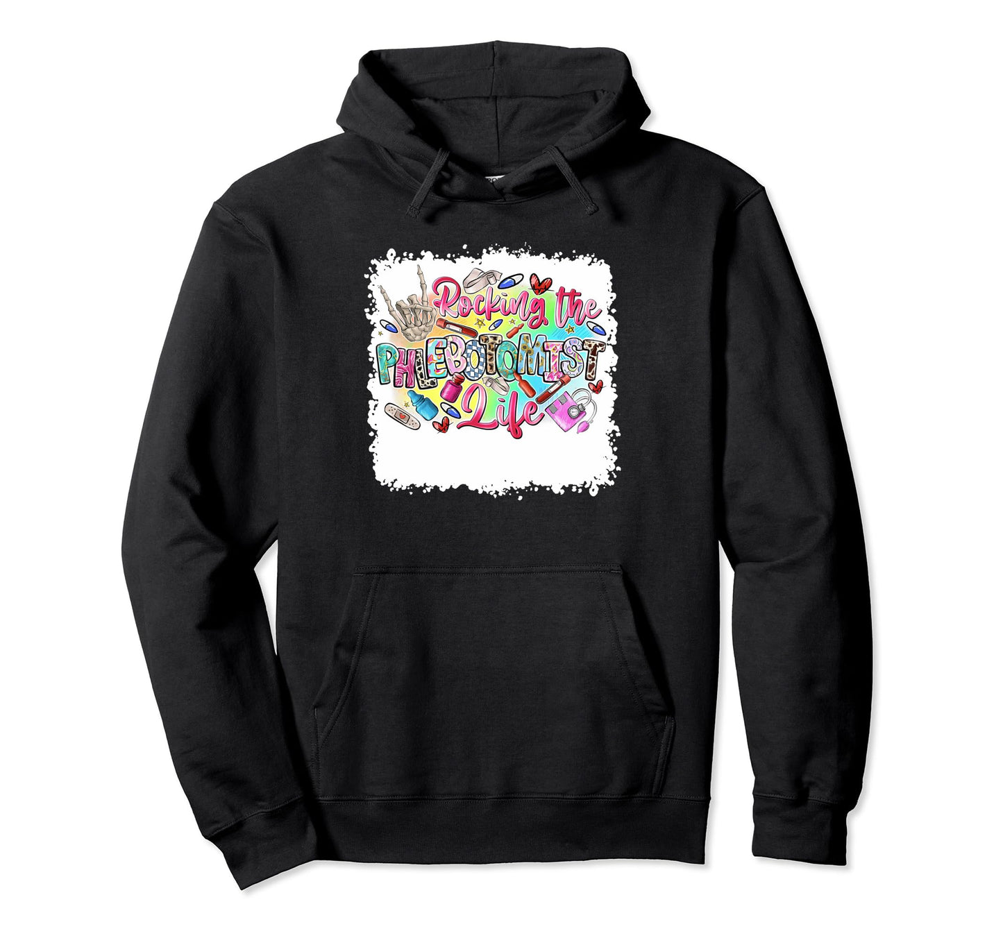 Rocking Phlebotomist Life Western Hoodie - Custom Art Print Men Women - T-Shirt, Sweatshirt, Hoodie