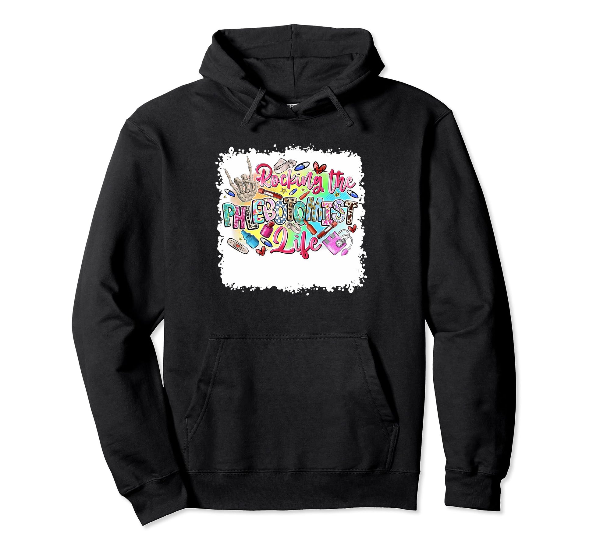 Rocking Phlebotomist Life Western Hoodie - Custom Art Print Men Women - T-Shirt, Sweatshirt, Hoodie