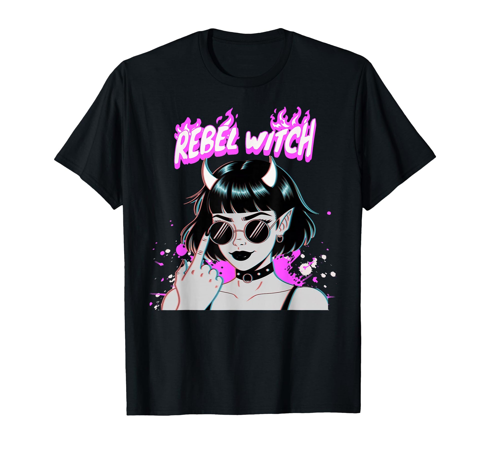Demon Rebel Witch Vaporwave Aesthetic T-Shirt - Unique Graphic Unisex - T-Shirt, Sweatshirt, Hoodie