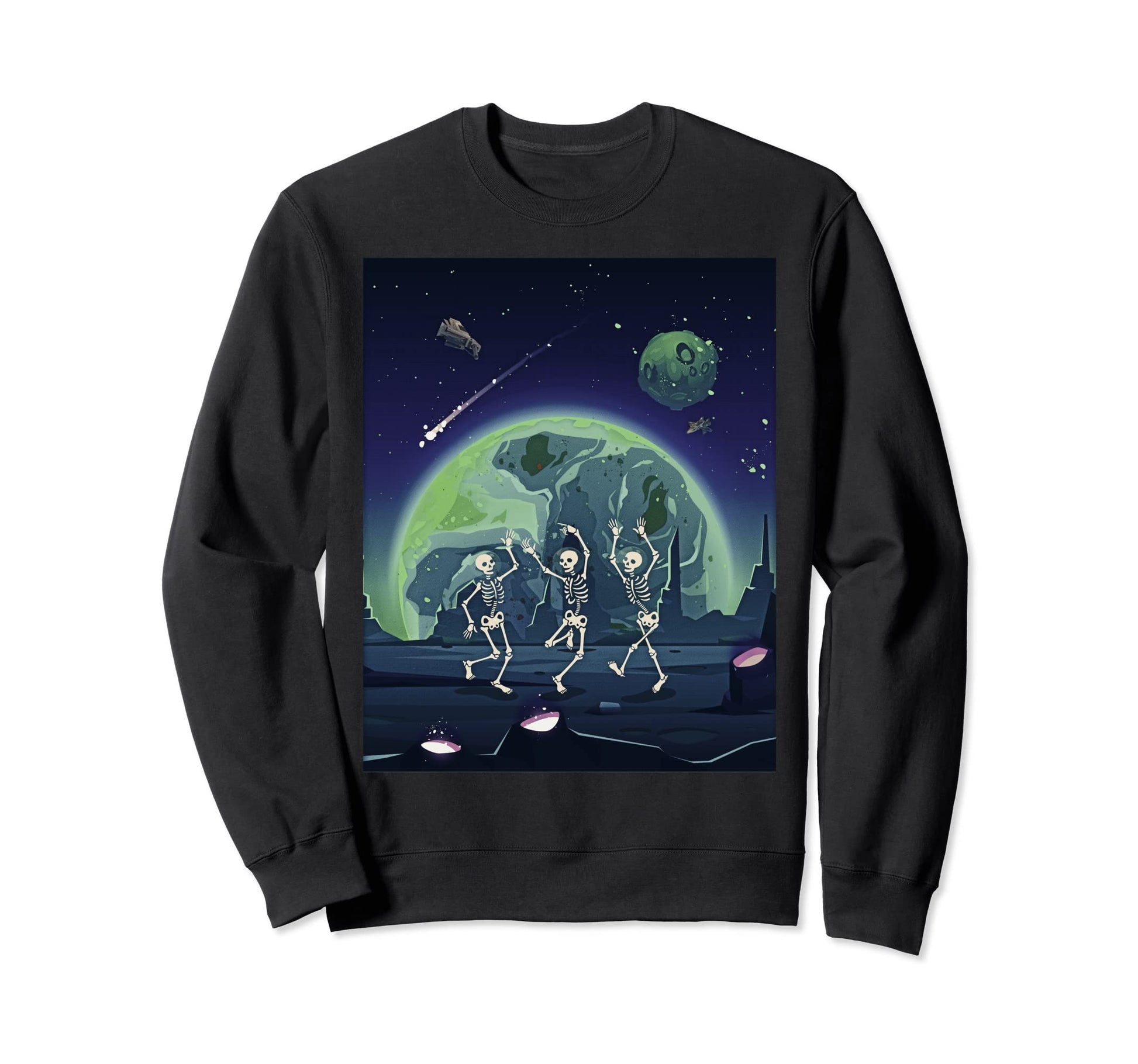 Atom Punk Aesthetic Vaporwave Sweatshirt - Casual Everyday Wear for Adults - T-Shirt, Sweatshirt, Hoodie