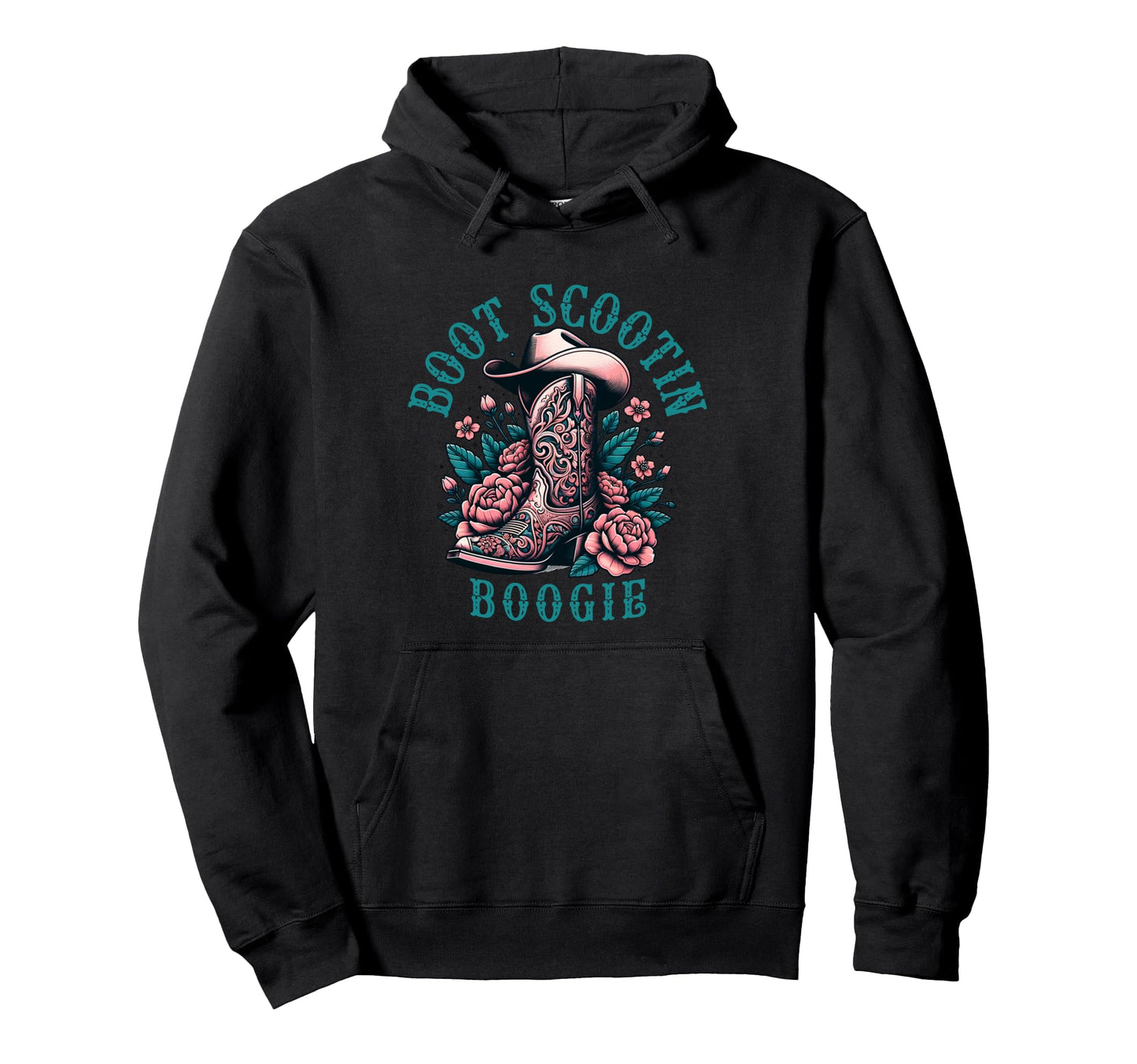 Scootin Boogie Western Cowboys Boat Hoodie - Unique Graphic Men Women - T-Shirt, Sweatshirt, Hoodie