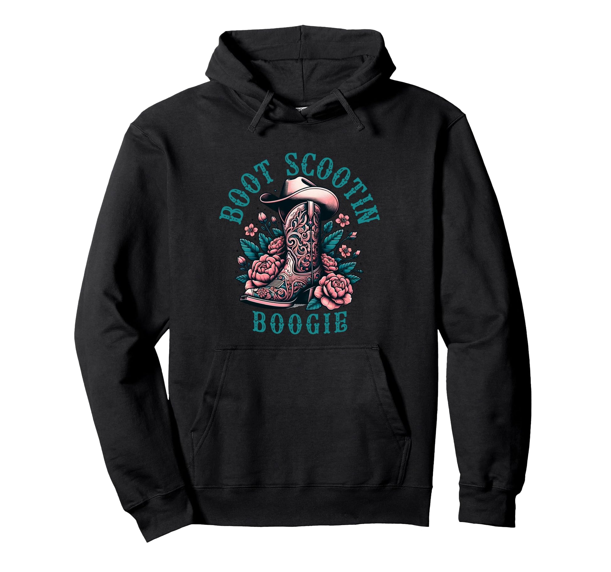 Scootin Boogie Western Cowboys Boat Hoodie - Unique Graphic Men Women - T-Shirt, Sweatshirt, Hoodie