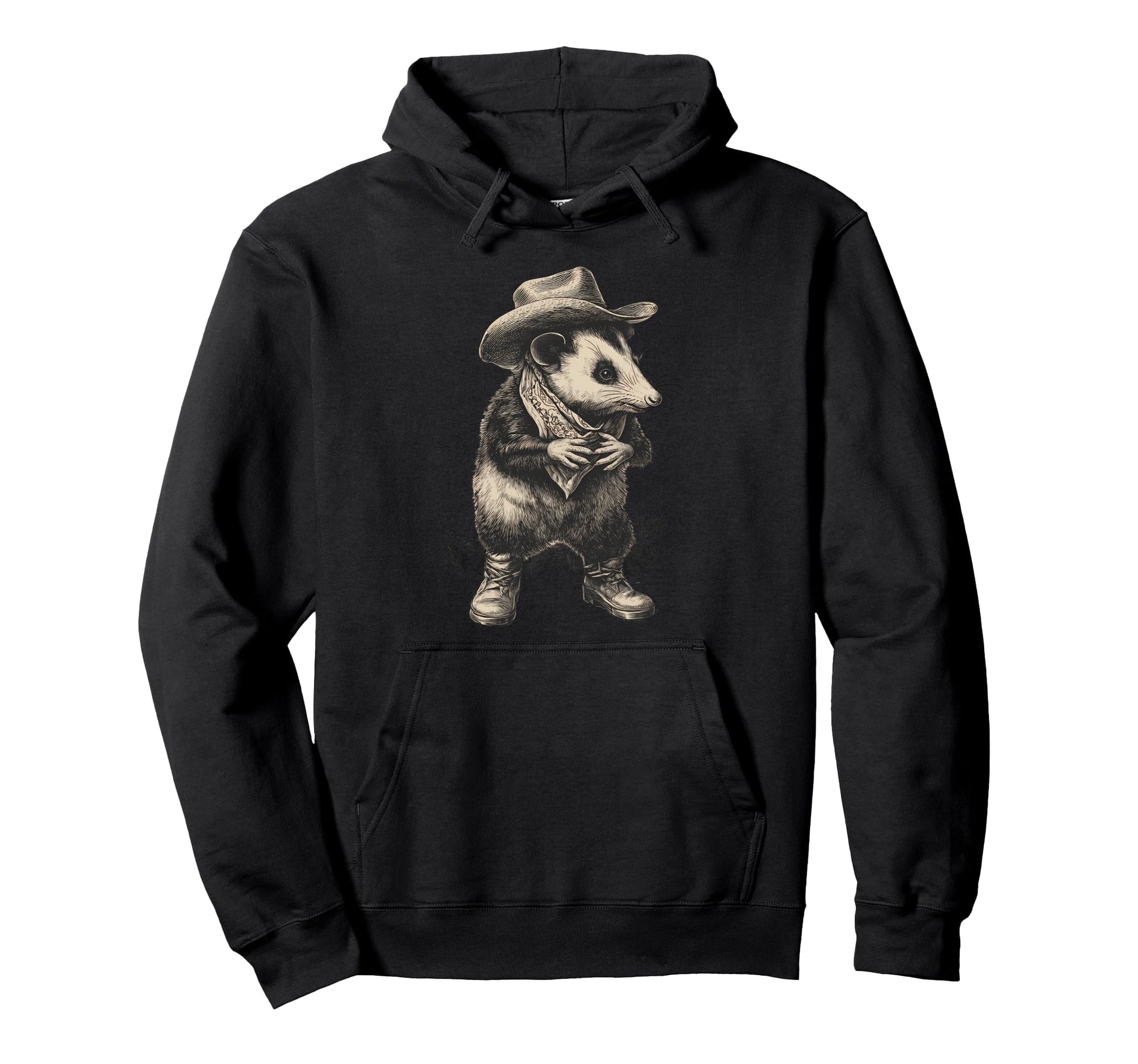 Opossum Cowboy Rodeo Cowgirl Possum Hoodie - Novelty Apparel Men Women - T-Shirt, Sweatshirt, Hoodie