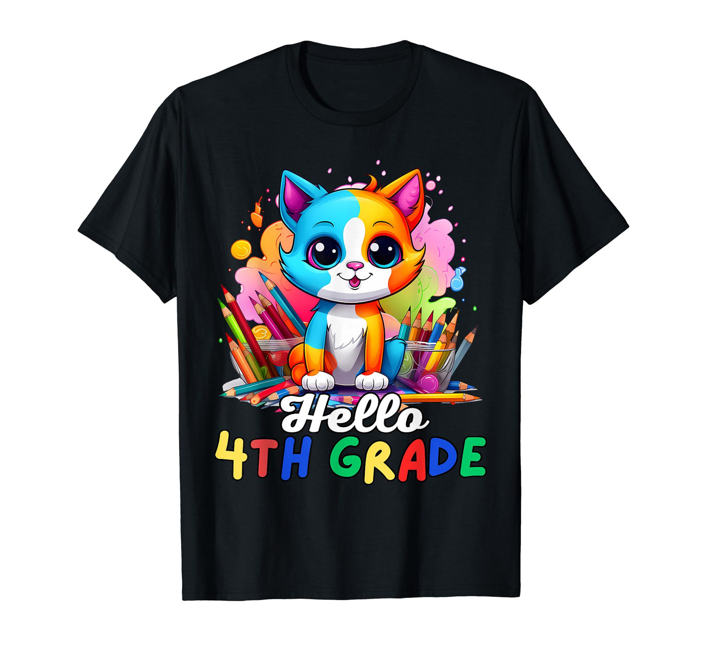 Hello 4Th Grade Back To School First T-Shirt - Graphic Print for Adults - T-Shirt, Sweatshirt, Hoodie