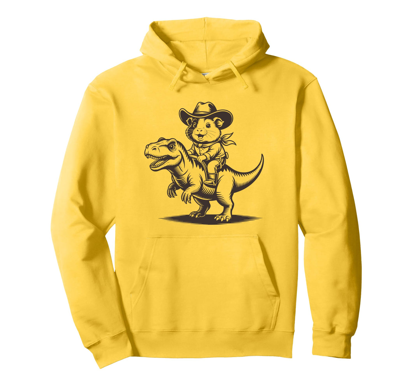 Guinea Pig Cowboy Dinosaur Accessoires Hoodie - Graphic Print for Adults - T-Shirt, Sweatshirt, Hoodie