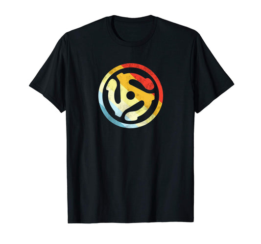 45 Rpm Vinyl Record Colourful T-Shirt - Casual Everyday Wear Men Women - T-Shirt, Sweatshirt, Hoodie