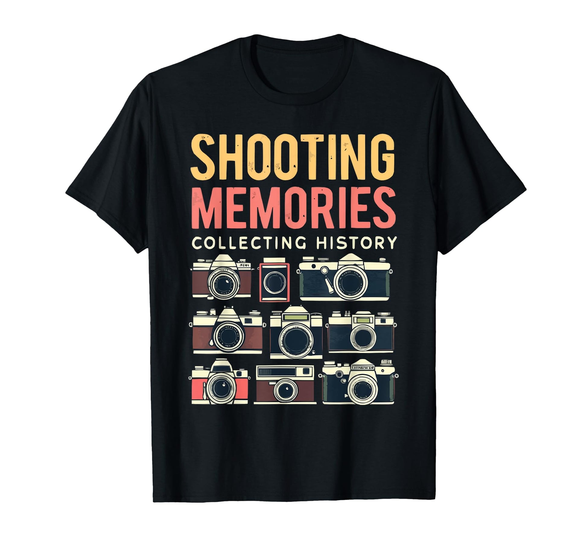 Camera Collector Cameraman T-Shirt - Casual Everyday Wear Men Women - T-Shirt, Sweatshirt, Hoodie