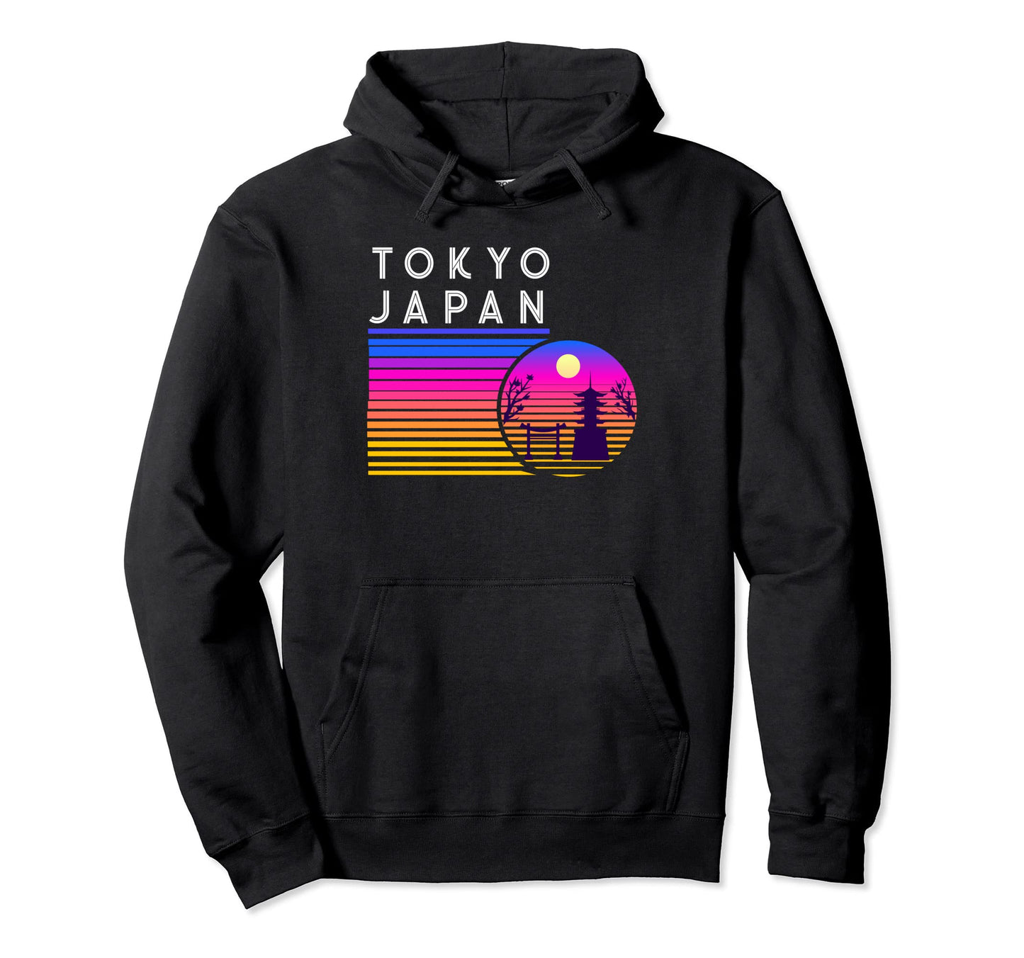 Tokyo Japan Vaporwave Aesthetic Hoodie - Casual Everyday Wear for Adults - T-Shirt, Sweatshirt, Hoodie
