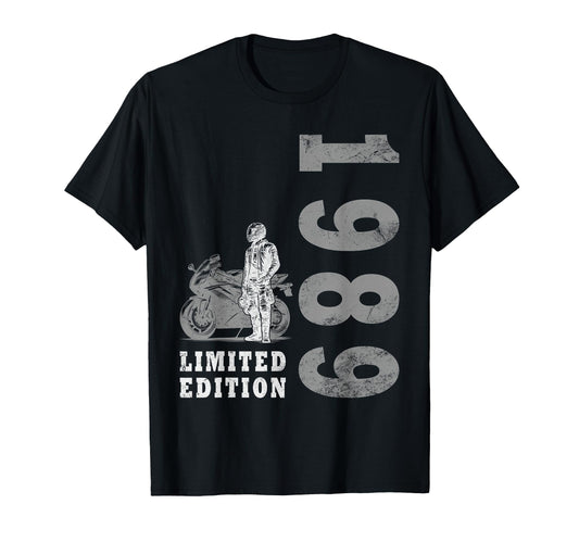 35 Years Biker 1989 Motorcycle T-Shirt - Streetwear Style for Adults - T-Shirt, Sweatshirt, Hoodie
