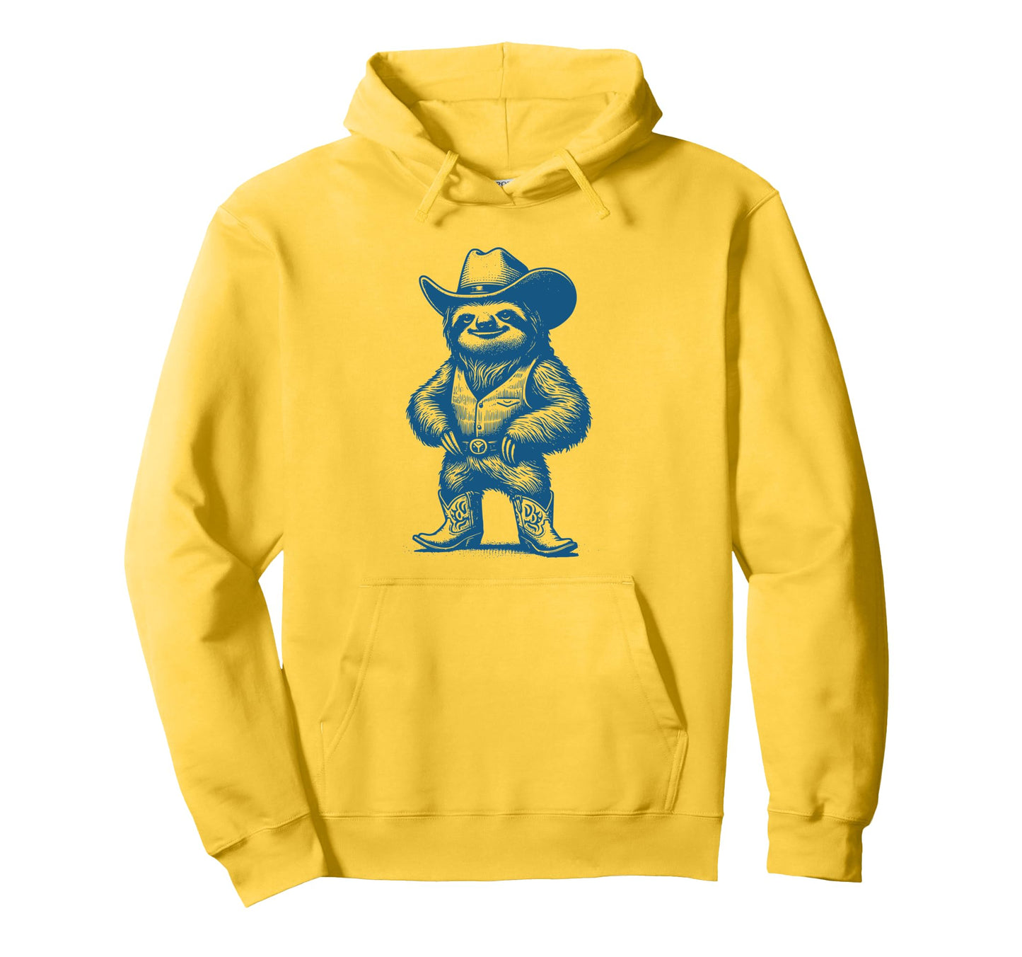 Sloth Cowboy Cowgirl Sloth Country Western Hoodie - Novelty Apparel Unisex - T-Shirt, Sweatshirt, Hoodie