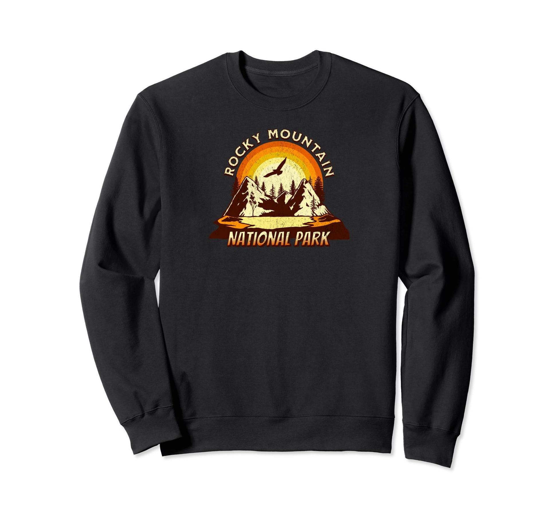 Rocky Mountain National Park Mountain Sweatshirt - Graphic Print Men Women - T-Shirt, Sweatshirt, Hoodie