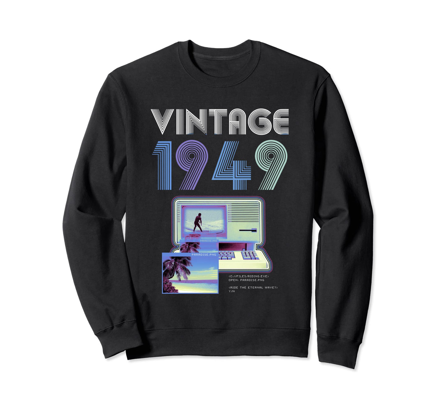 Vaporwave Aesthetic Grunge Gaming Sweatshirt - Custom Art Print for Adults - T-Shirt, Sweatshirt, Hoodie