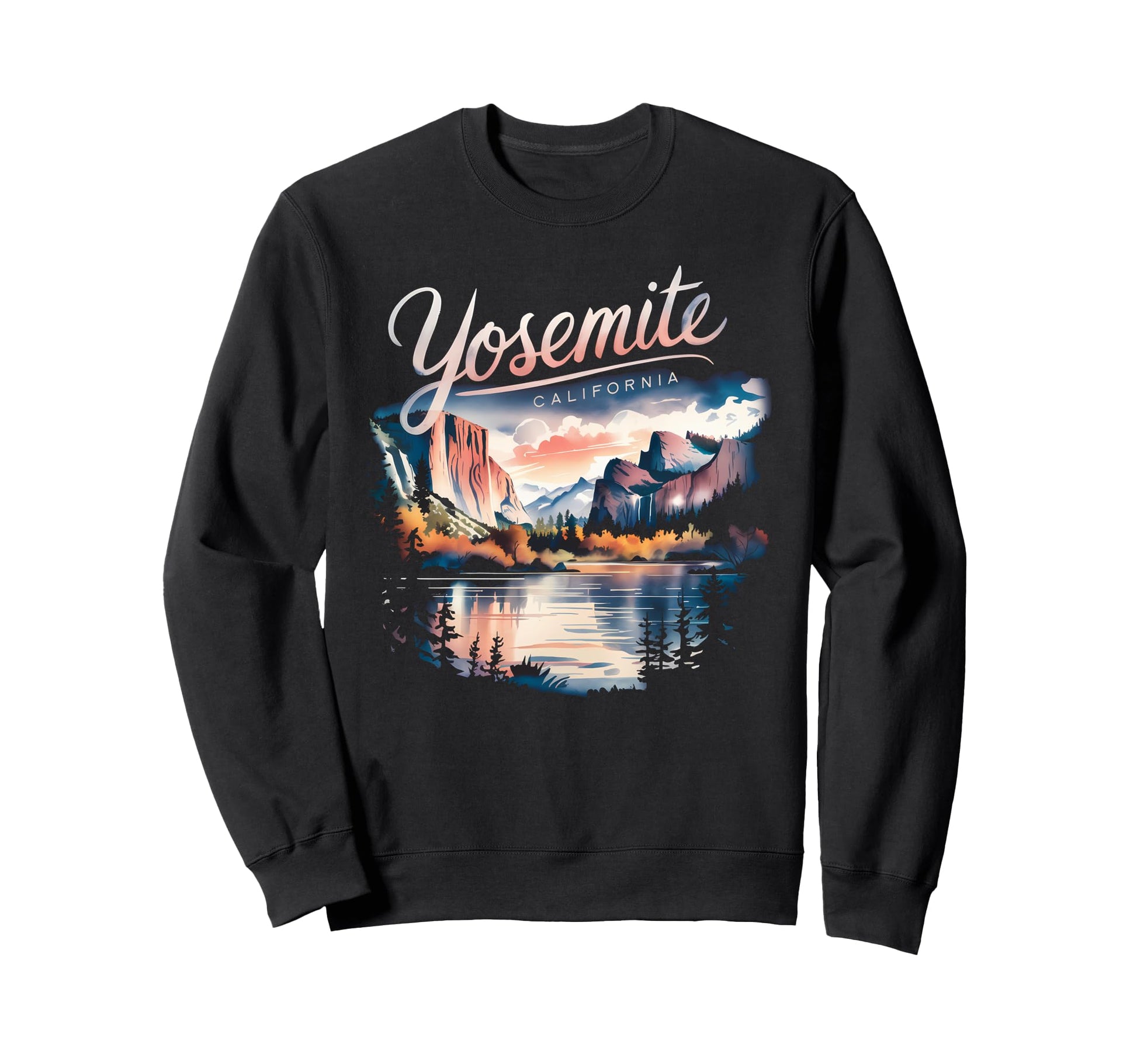 Yosemite Falls California National Sweatshirt - Graphic Print Men Women - T-Shirt, Sweatshirt, Hoodie