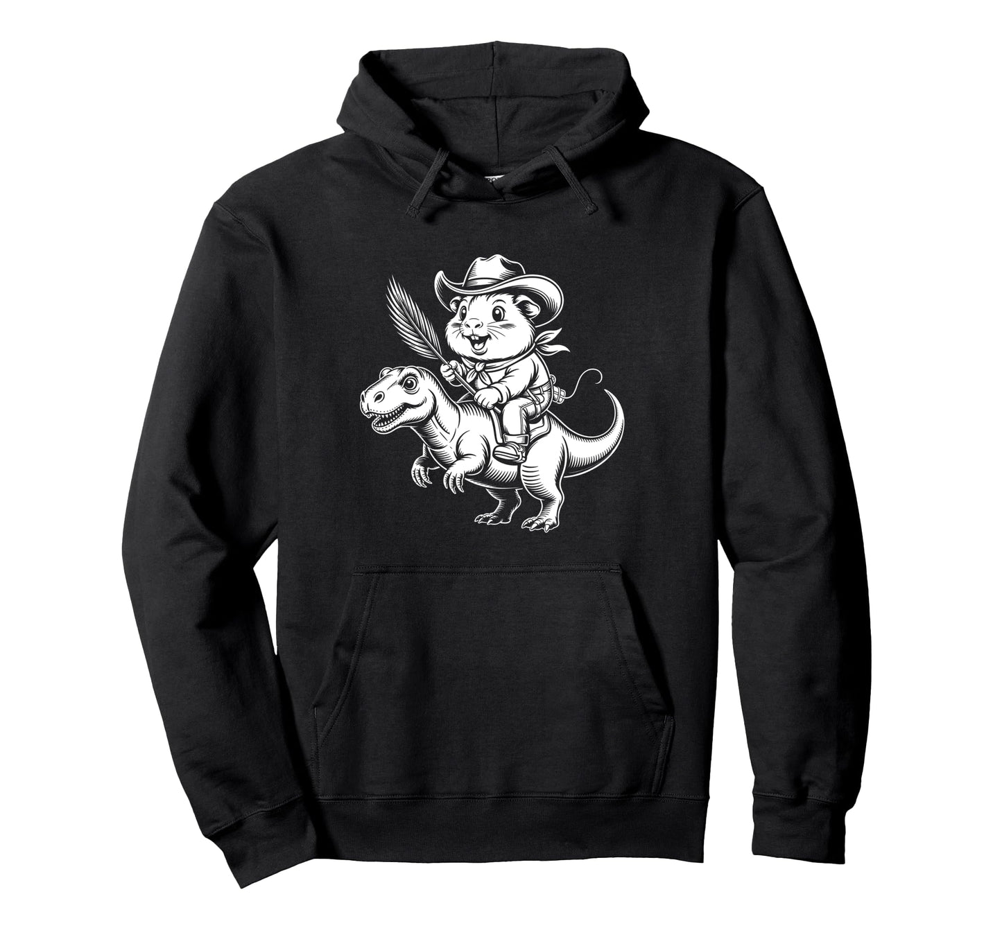 Guinea Pig Cowboy Dinosaur Accessoires Hoodie - Novelty Apparel Men Women - T-Shirt, Sweatshirt, Hoodie