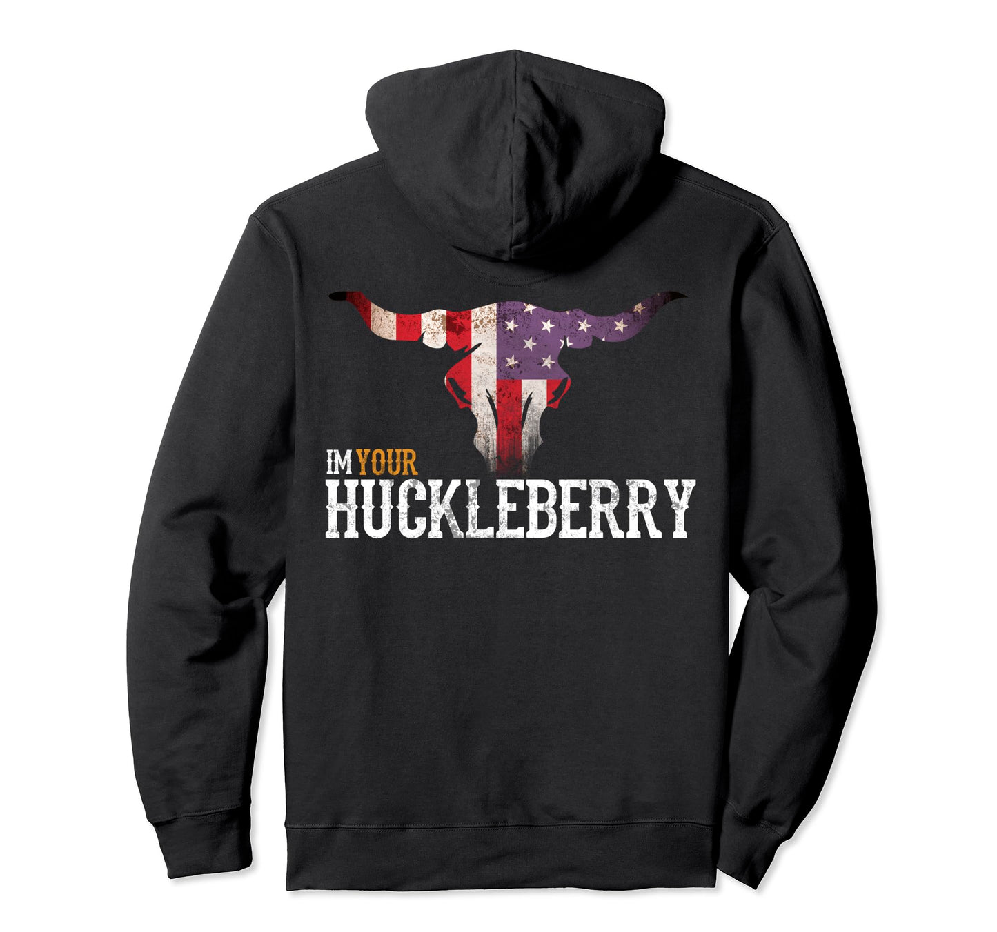 Im Your Huckleberry Skull Western Movie Hoodie - Minimalist Print Men Women - T-Shirt, Sweatshirt, Hoodie