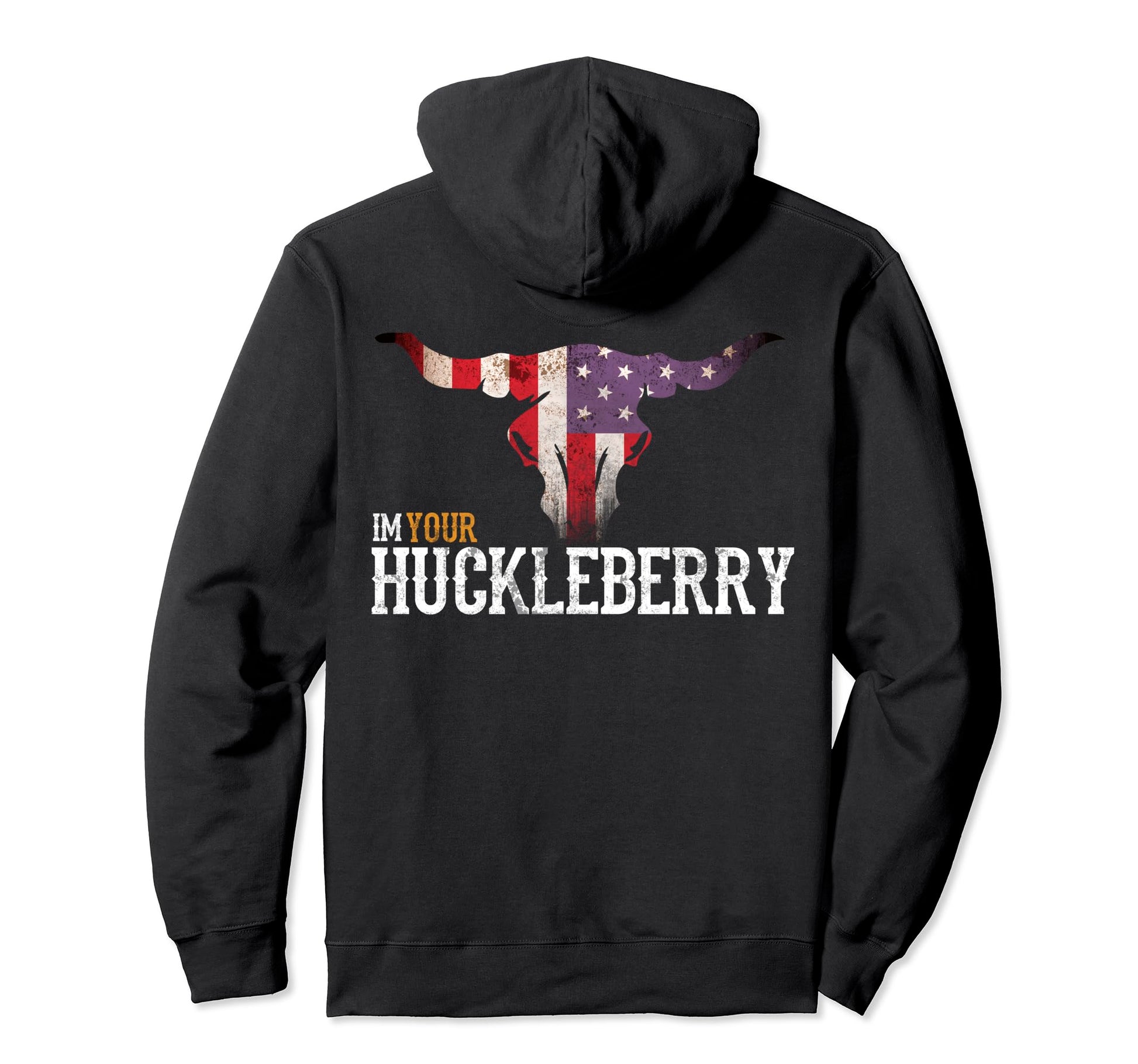 Im Your Huckleberry Skull Western Movie Hoodie - Minimalist Print Men Women - T-Shirt, Sweatshirt, Hoodie