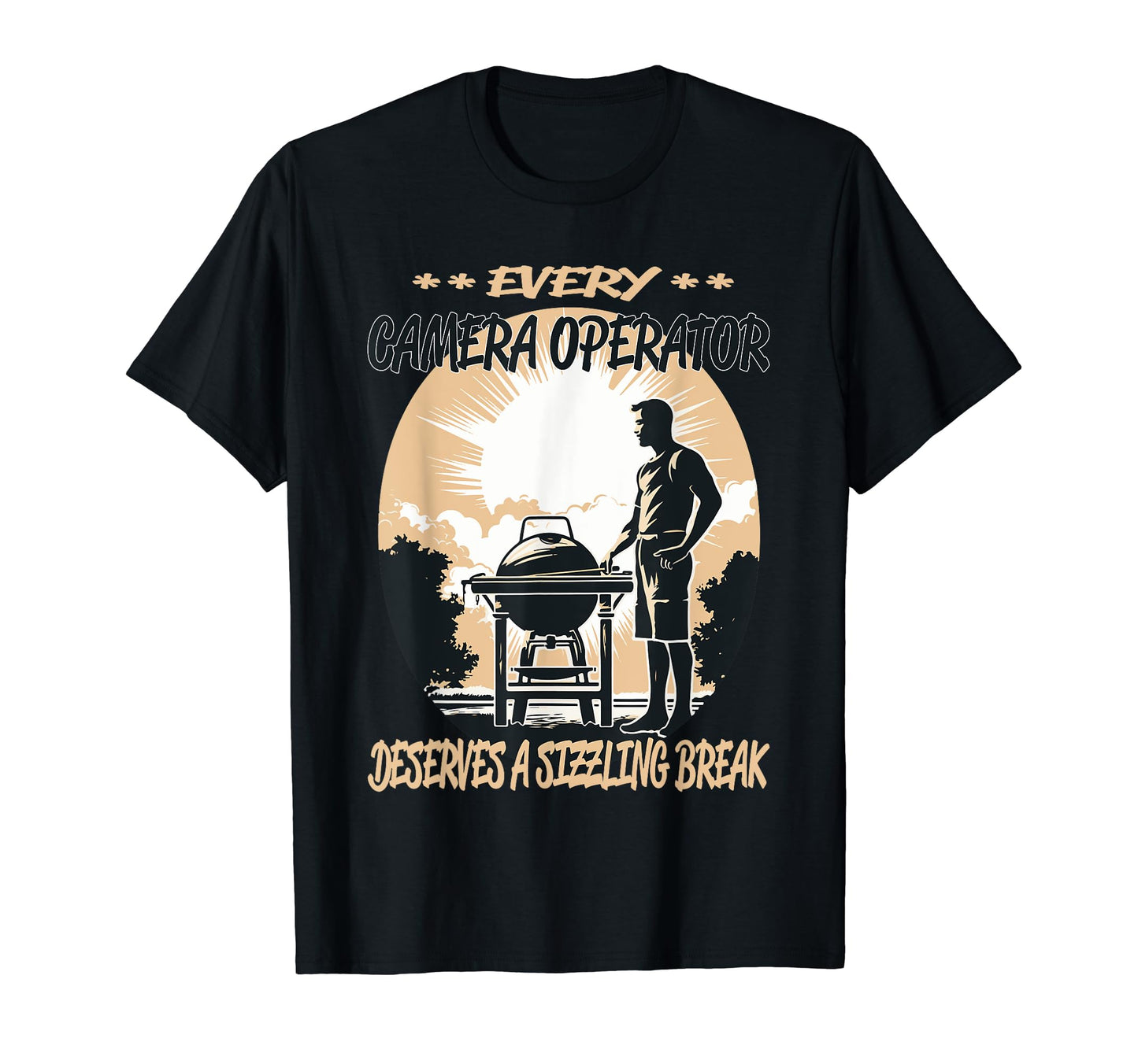 Camera Operator Funny Bbq Chef Or T-Shirt - Minimalist Print for Adults - T-Shirt, Sweatshirt, Hoodie