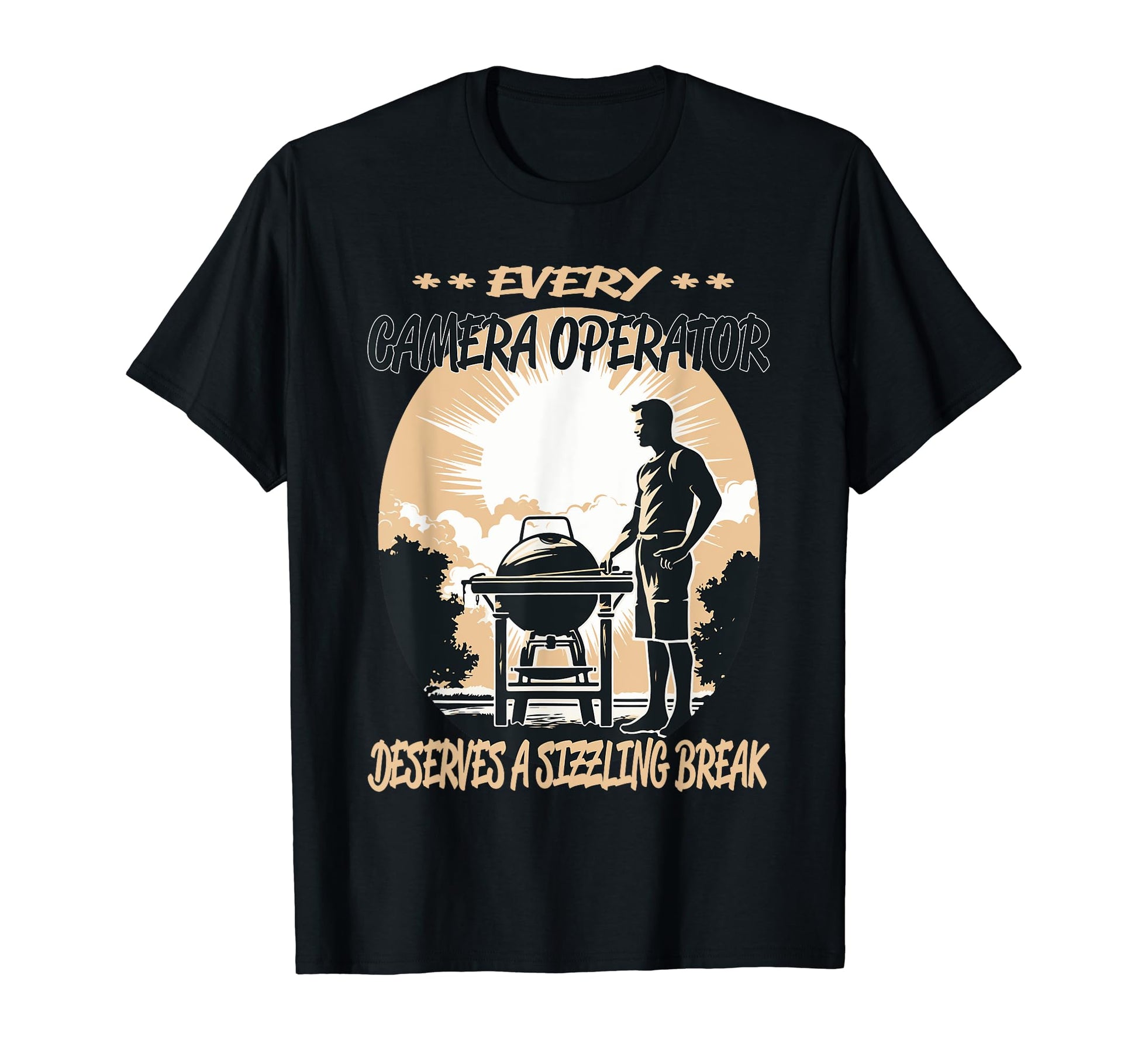 Camera Operator Funny Bbq Chef Or T-Shirt - Minimalist Print for Adults - T-Shirt, Sweatshirt, Hoodie