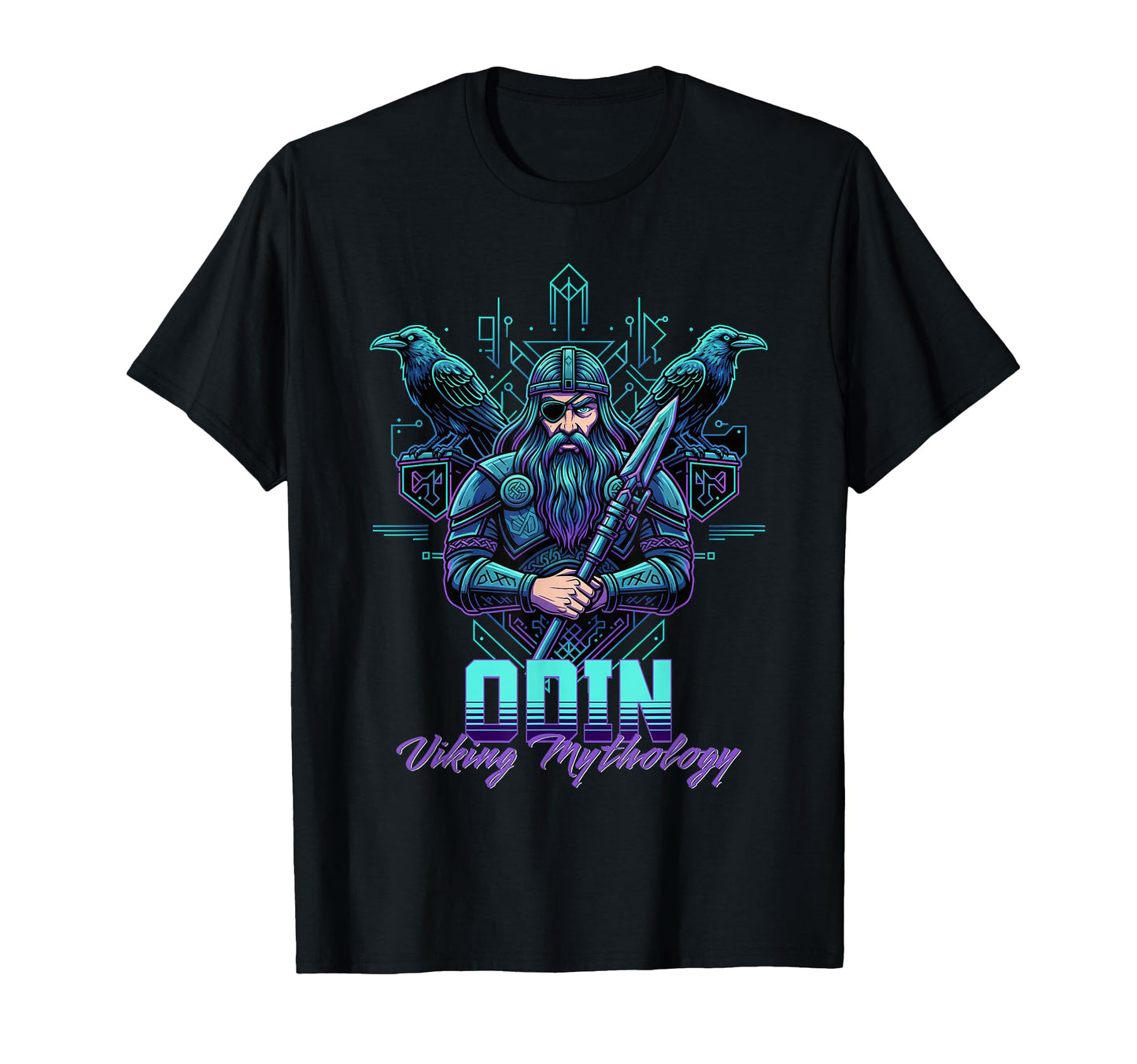 Viking God Odin Norse Mythology T-Shirt - Unique Graphic Men Women - T-Shirt, Sweatshirt, Hoodie