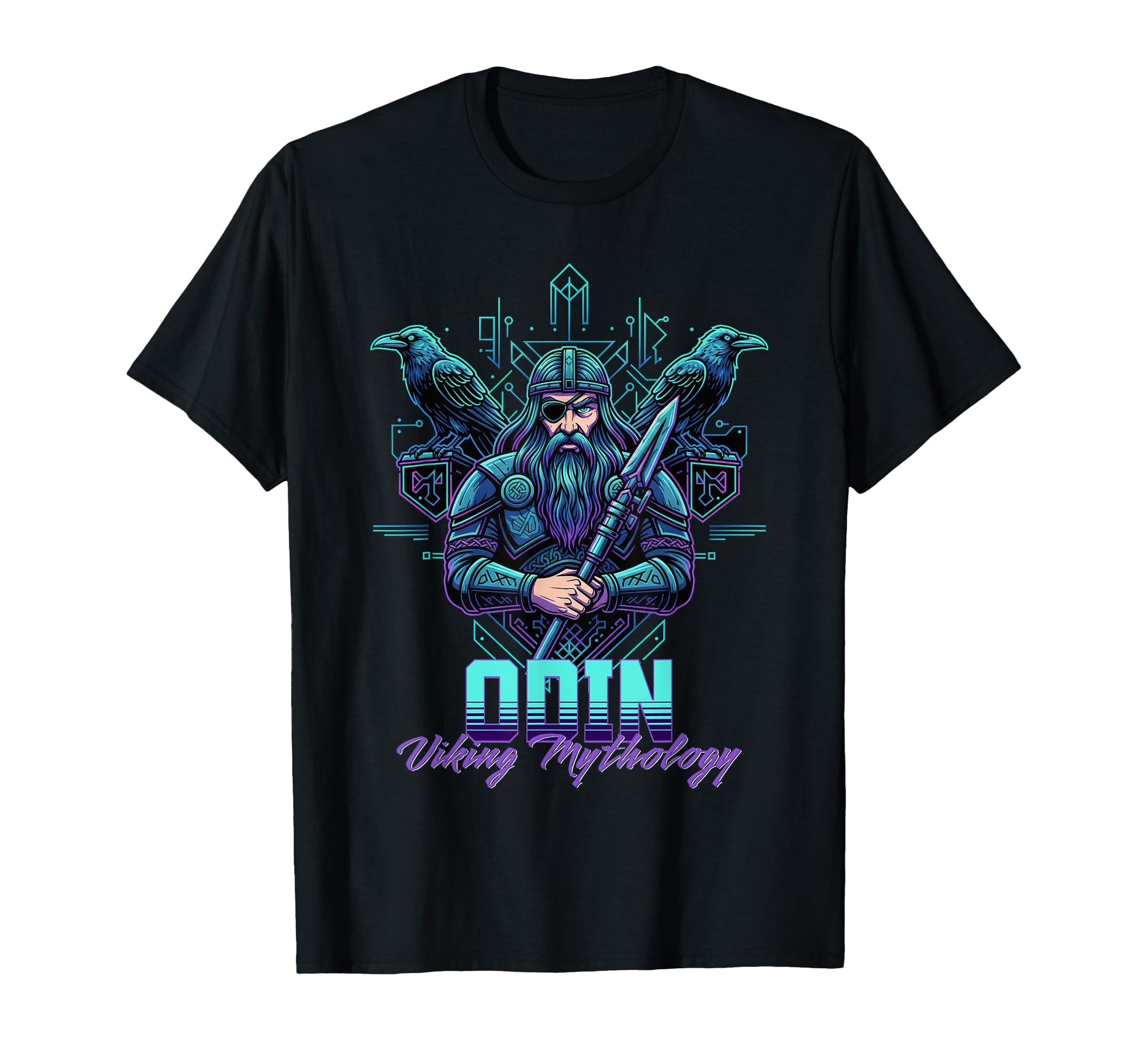 Viking God Odin Norse Mythology T-Shirt - Unique Graphic Men Women - T-Shirt, Sweatshirt, Hoodie