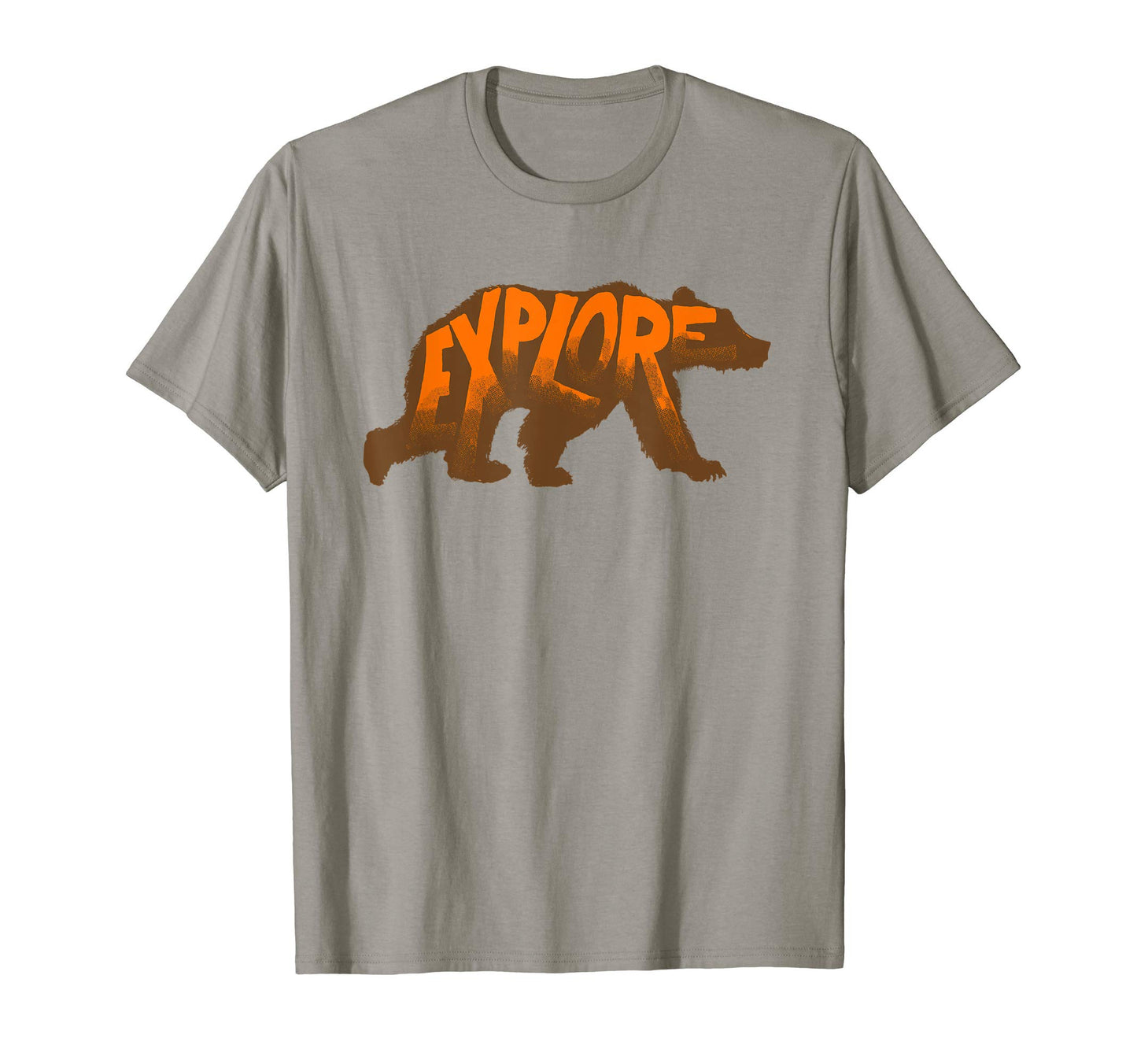 Explore Bear Typography Outdoors T-Shirt - Novelty Apparel for Adults - T-Shirt, Sweatshirt, Hoodie